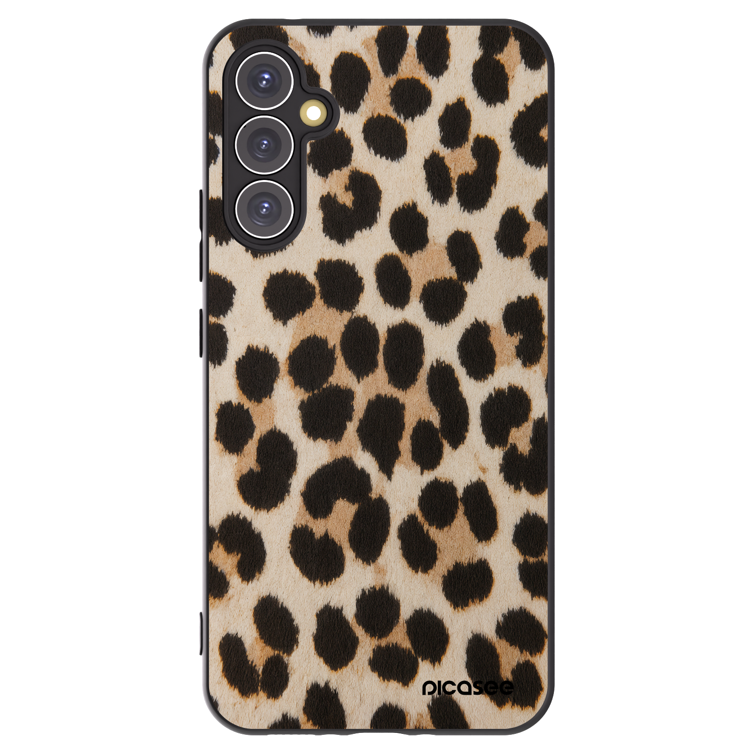 Picasee crna silikonska maskica za Samsung Galaxy A34 5G A346B - Brown Tiger