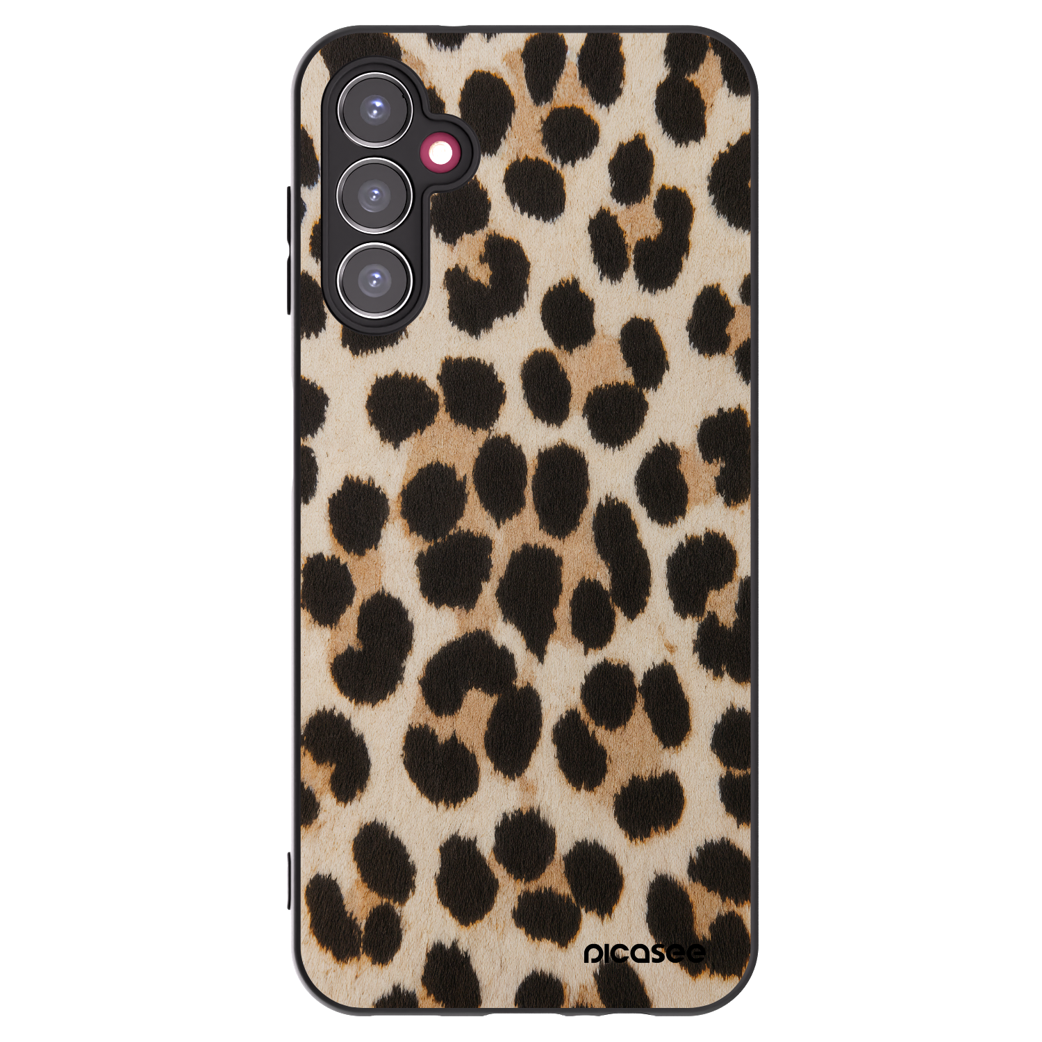 Picasee crna silikonska maskica za Samsung Galaxy A14 4G A145R - Brown Tiger