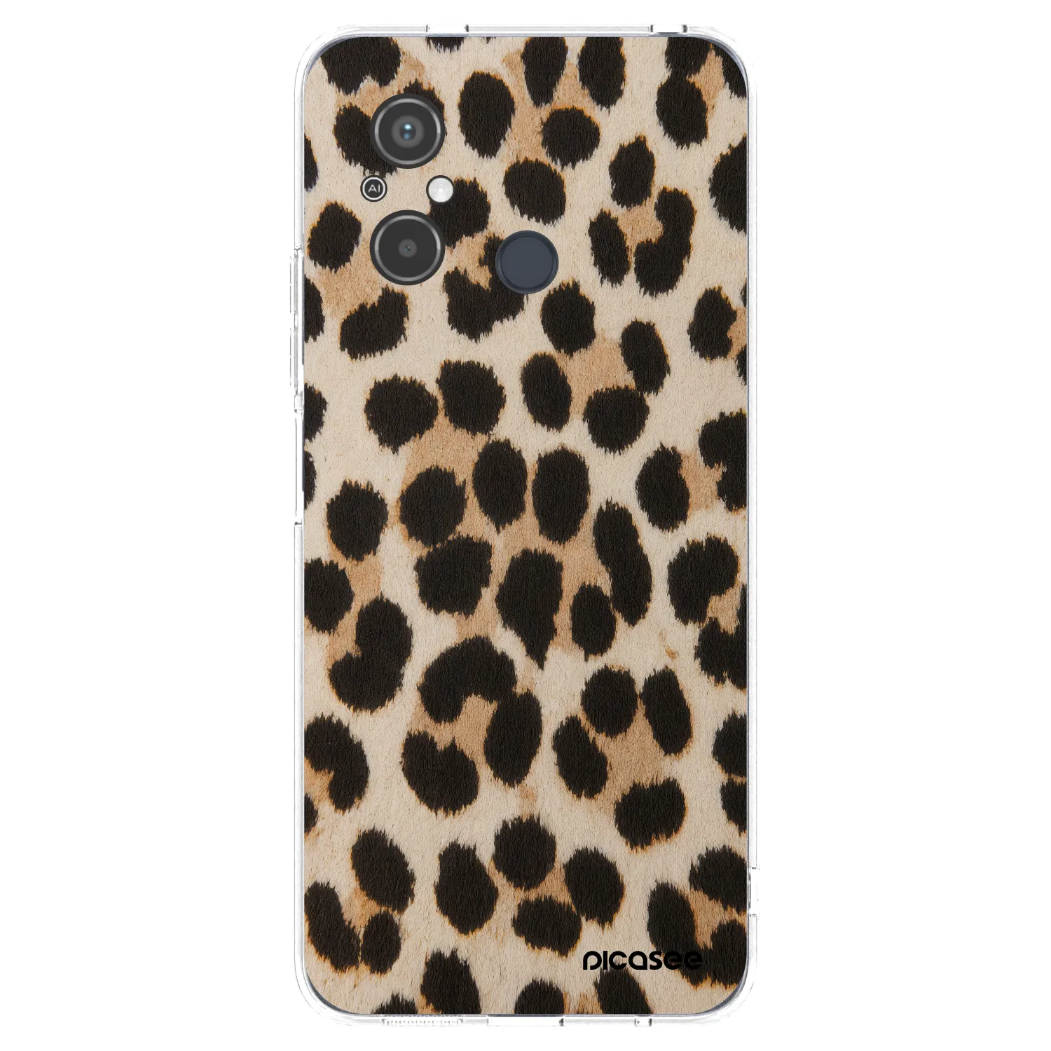 Picasee silikonska prozirna maskica za Xiaomi Redmi 12C - Brown Tiger