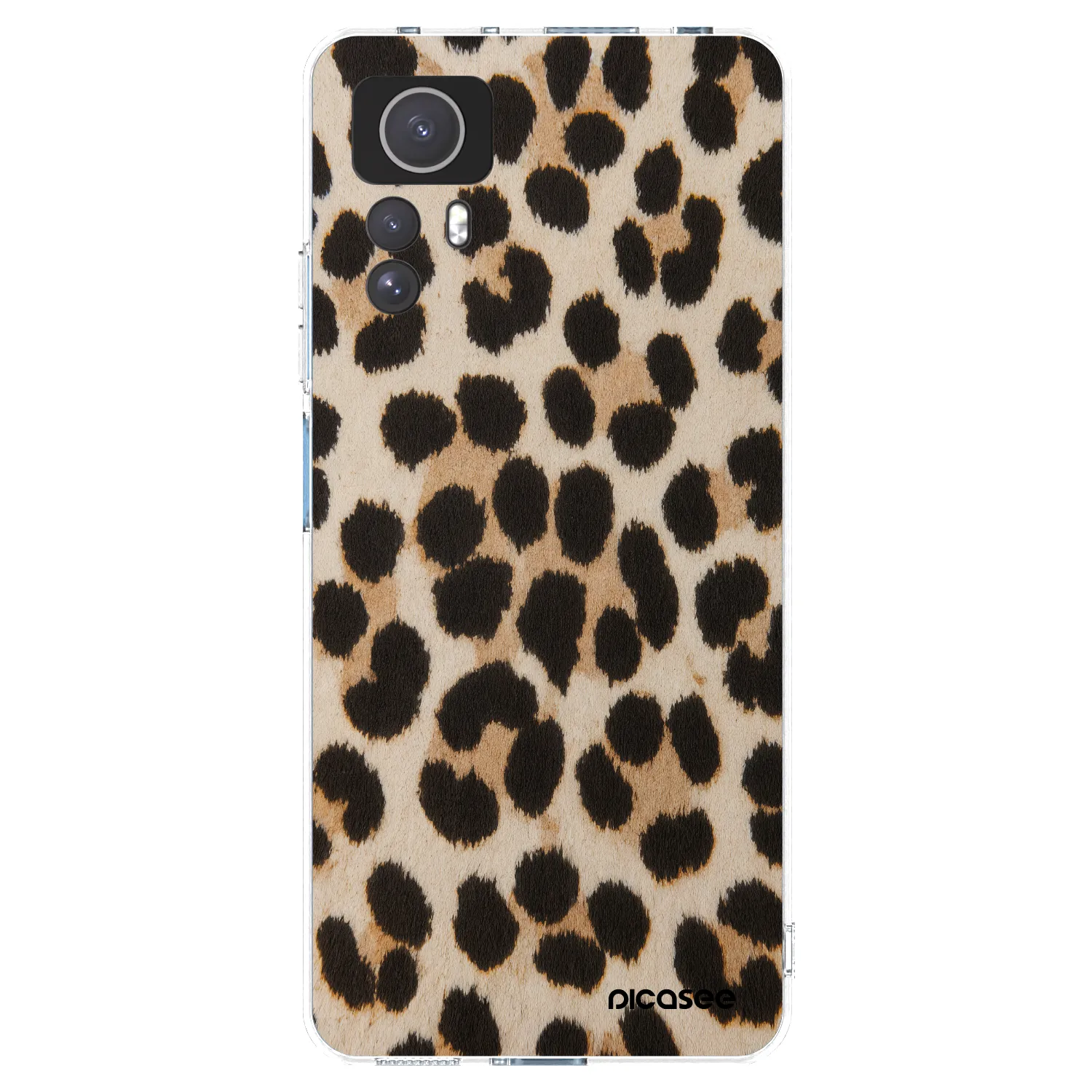 Picasee silikonska prozirna maskica za Xiaomi Redmi Note 12S - Brown Tiger