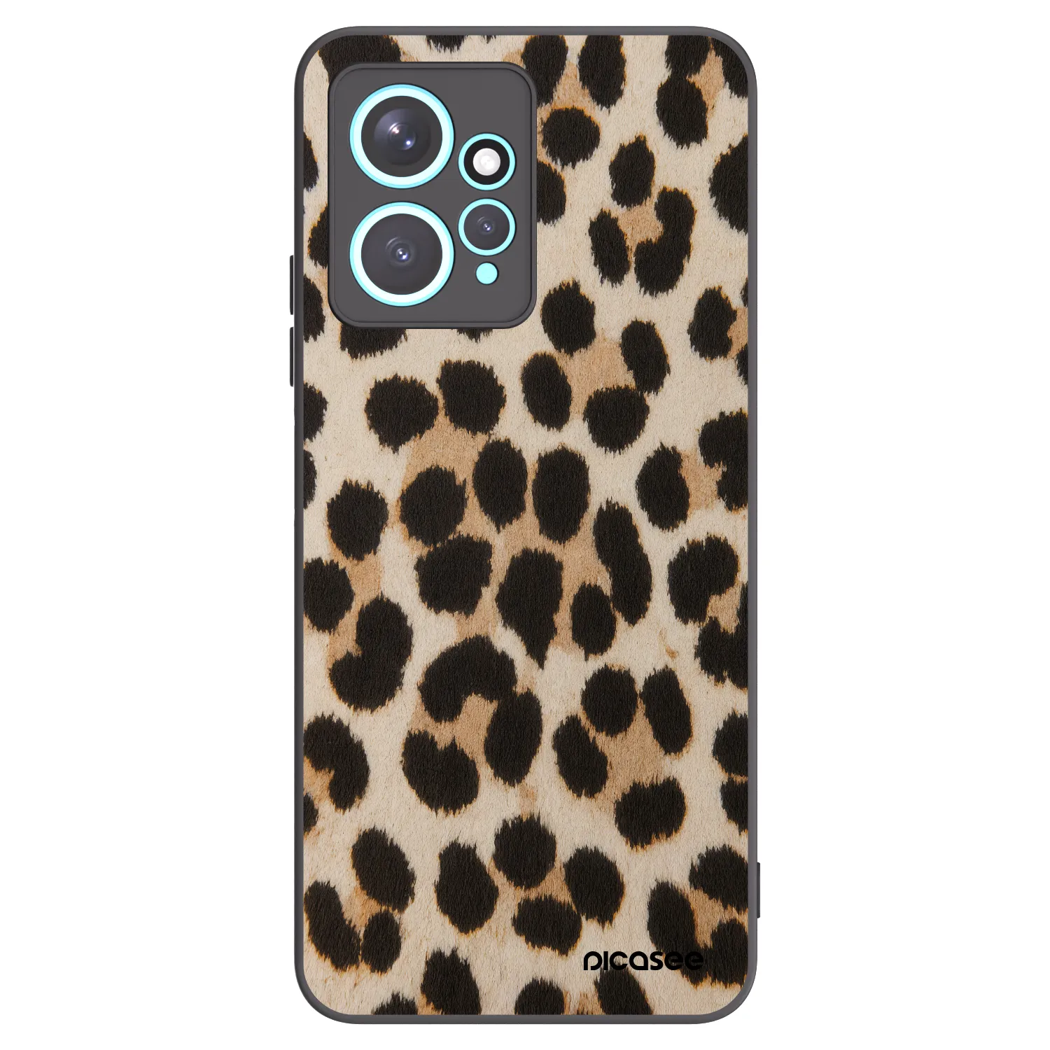 Picasee crna silikonska maskica za Xiaomi Redmi Note 12 4G - Brown Tiger