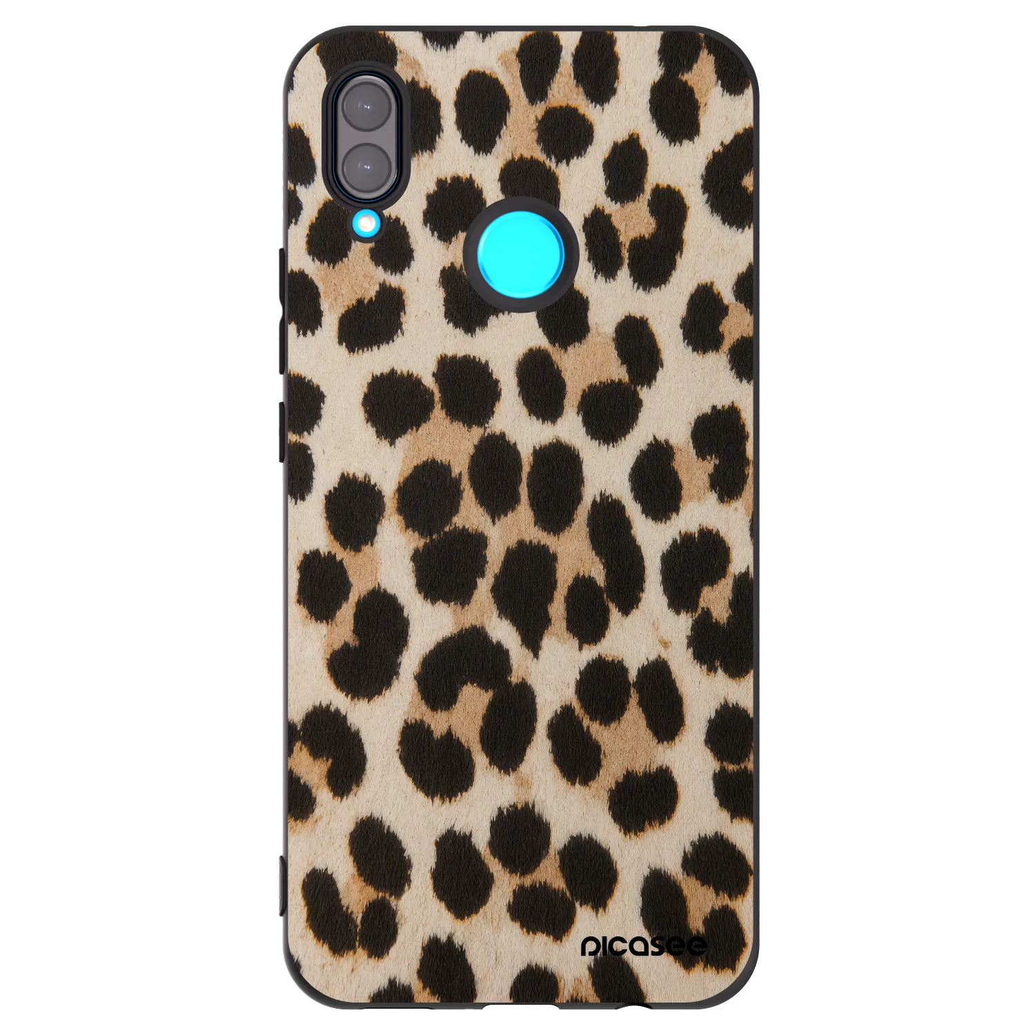 Picasee crna silikonska maskica za Huawei Nova 3 - Brown Tiger