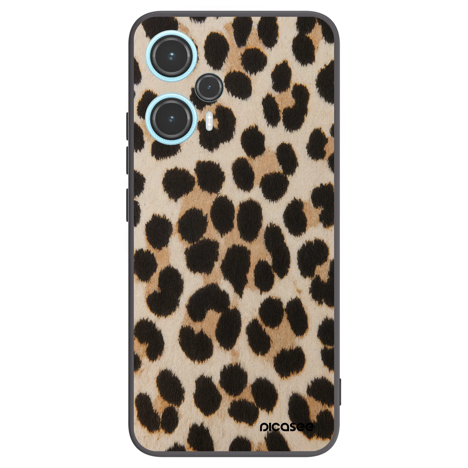 Picasee crna silikonska maskica za Xiaomi Poco F5 - Brown Tiger