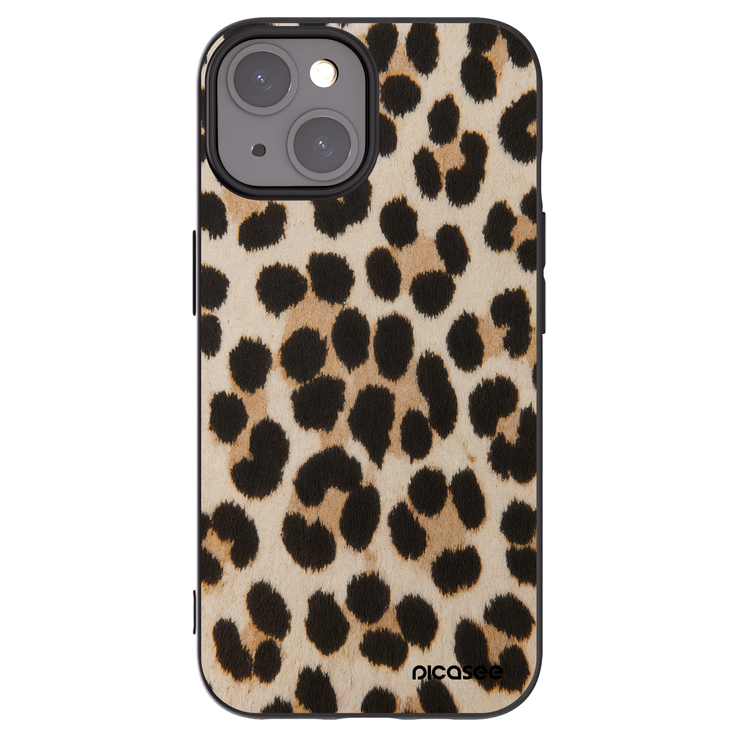 Picasee crna silikonska maskica za Apple iPhone 15 - Brown Tiger