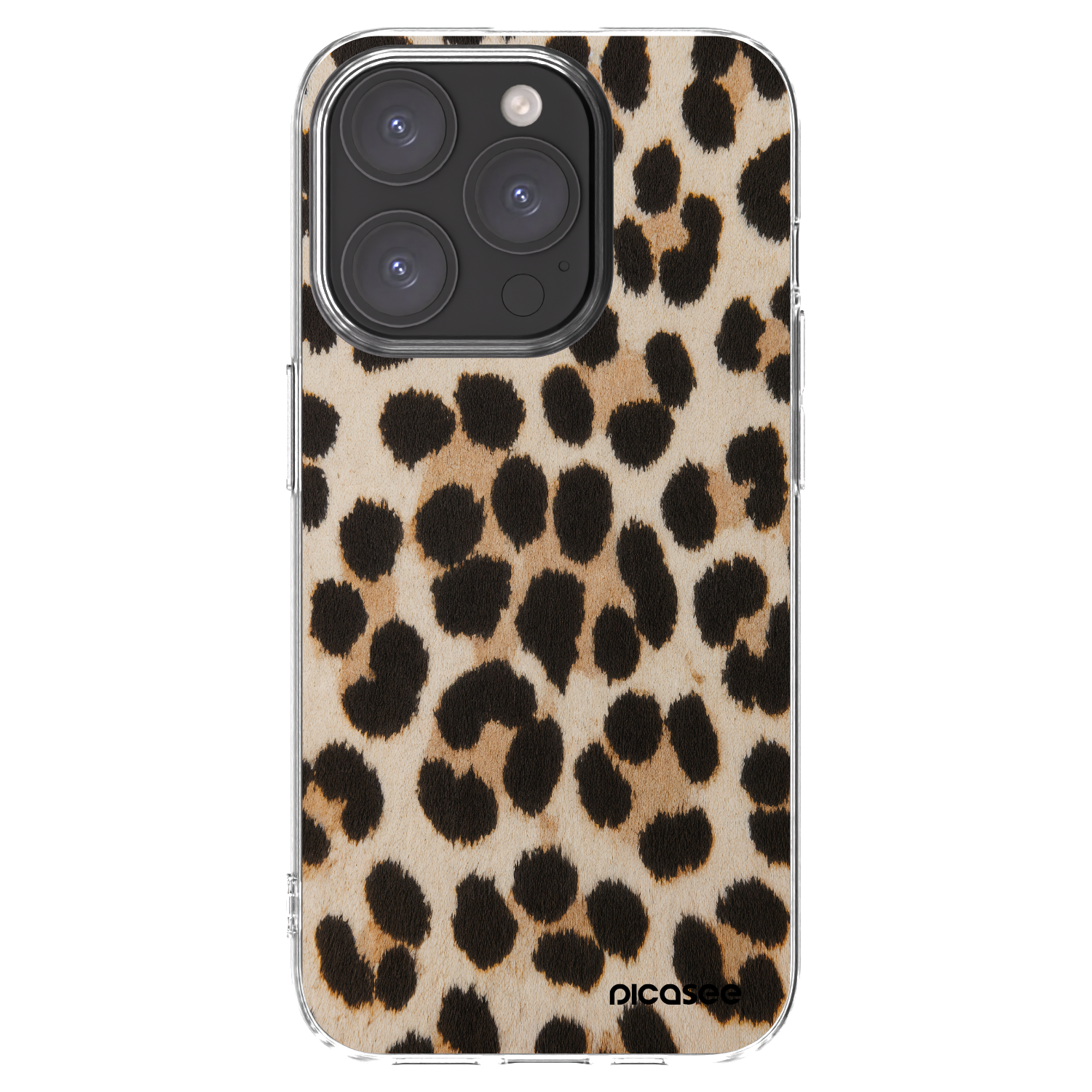 Picasee silikonska prozirna maskica za Apple iPhone 15 Pro - Brown Tiger
