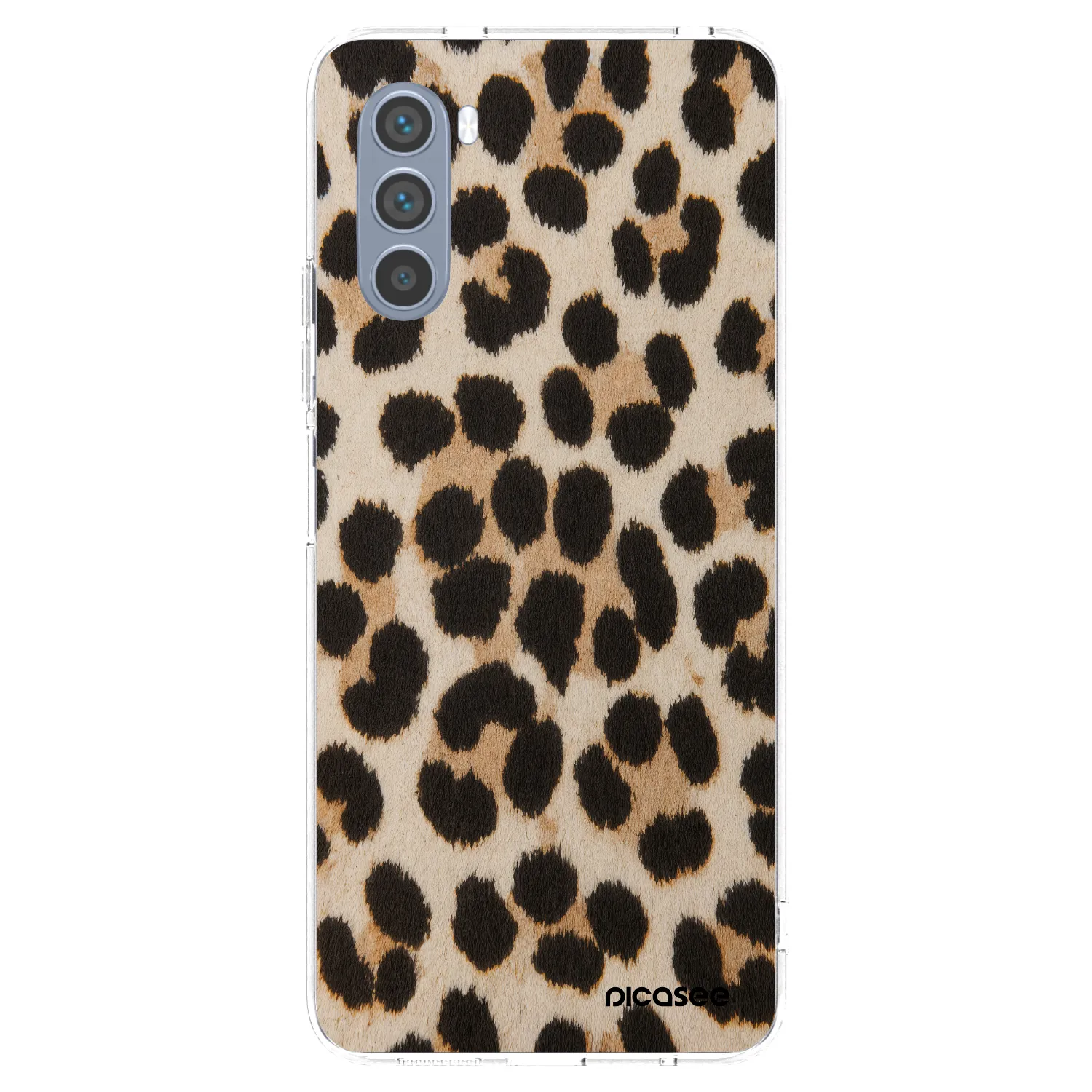 Picasee silikonska prozirna maskica za Motorola Moto G62 - Brown Tiger