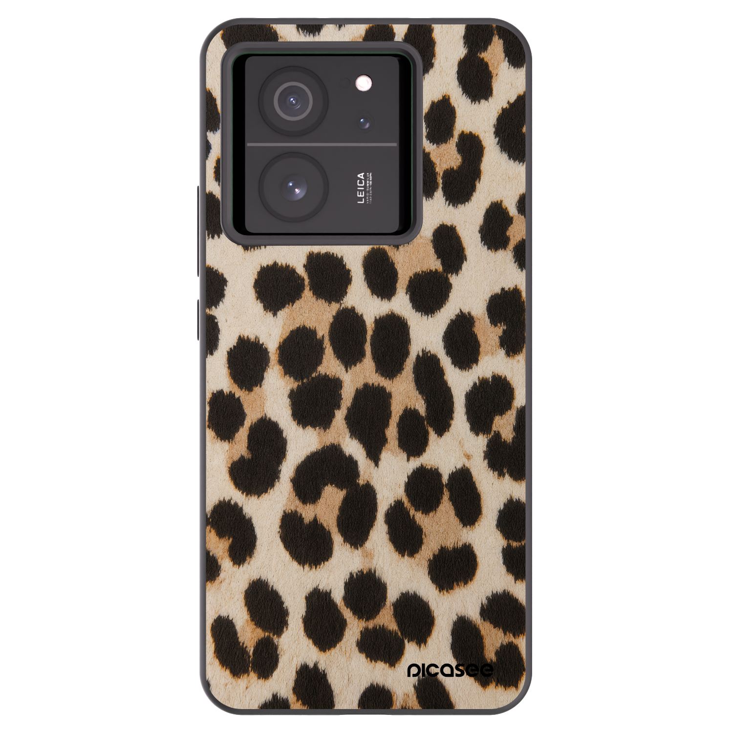 Picasee crna silikonska maskica za Xiaomi 13T - Brown Tiger