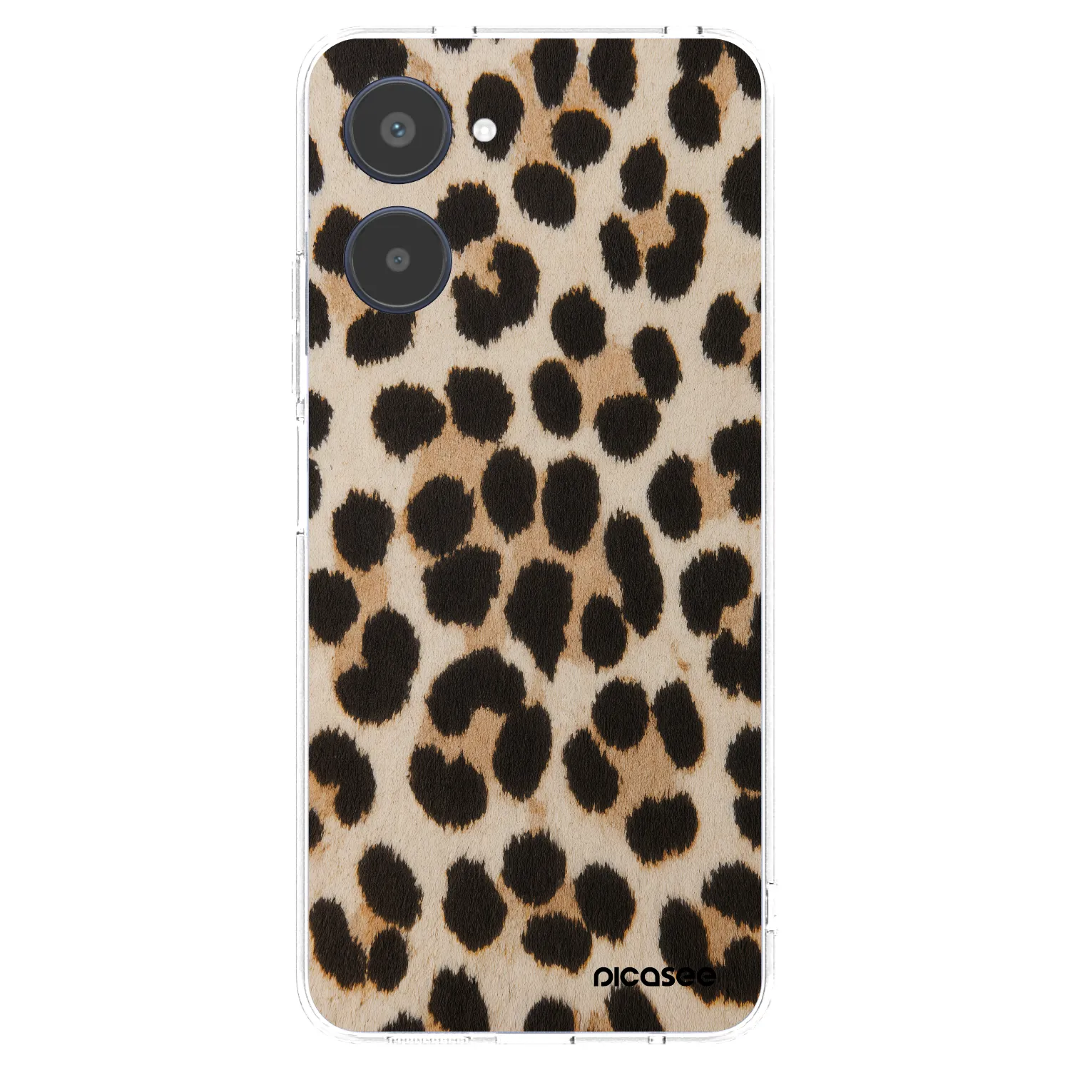 Picasee silikonska prozirna maskica za Realme 10 4G - Brown Tiger