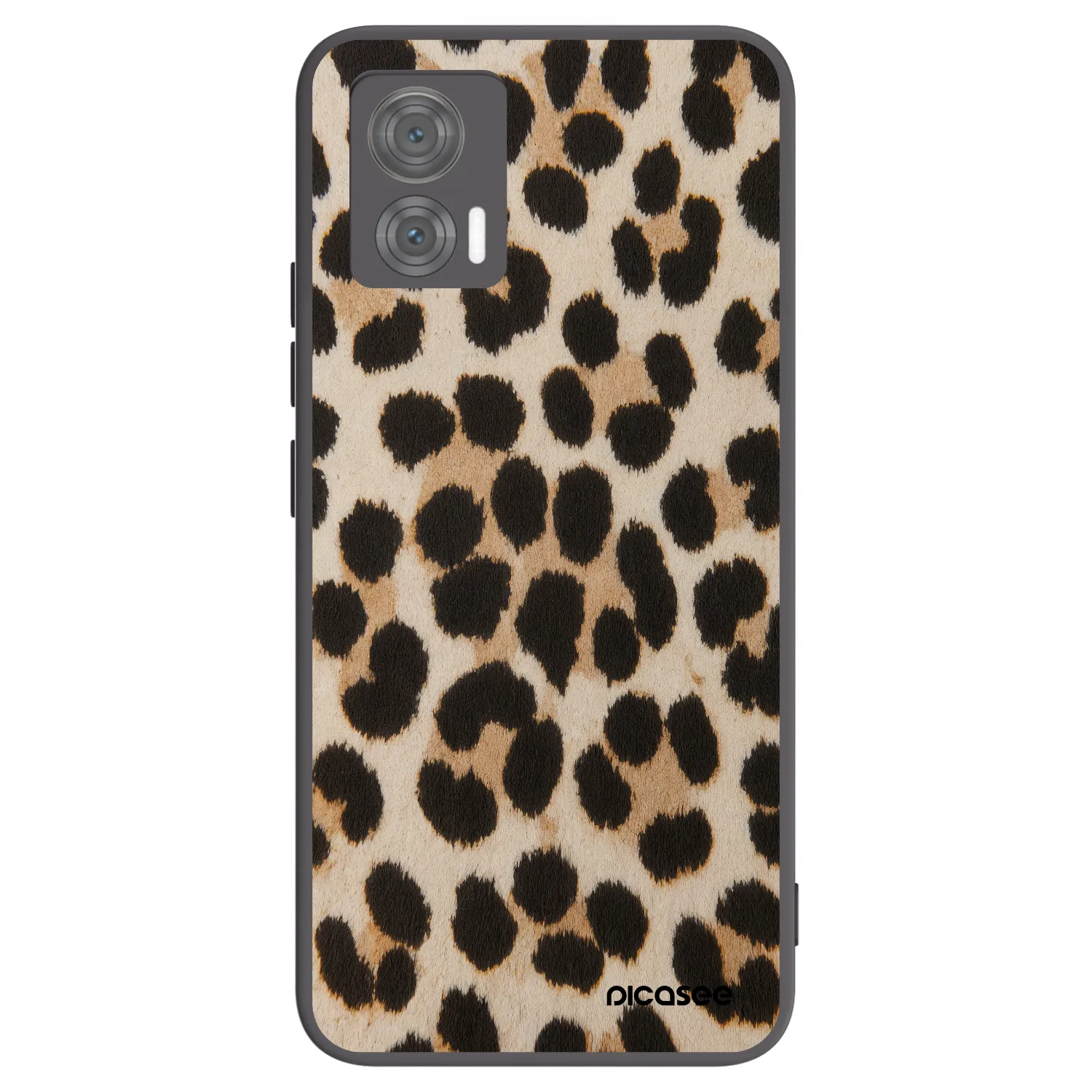 Picasee crna silikonska maskica za Motorola Edge 30 Neo - Brown Tiger
