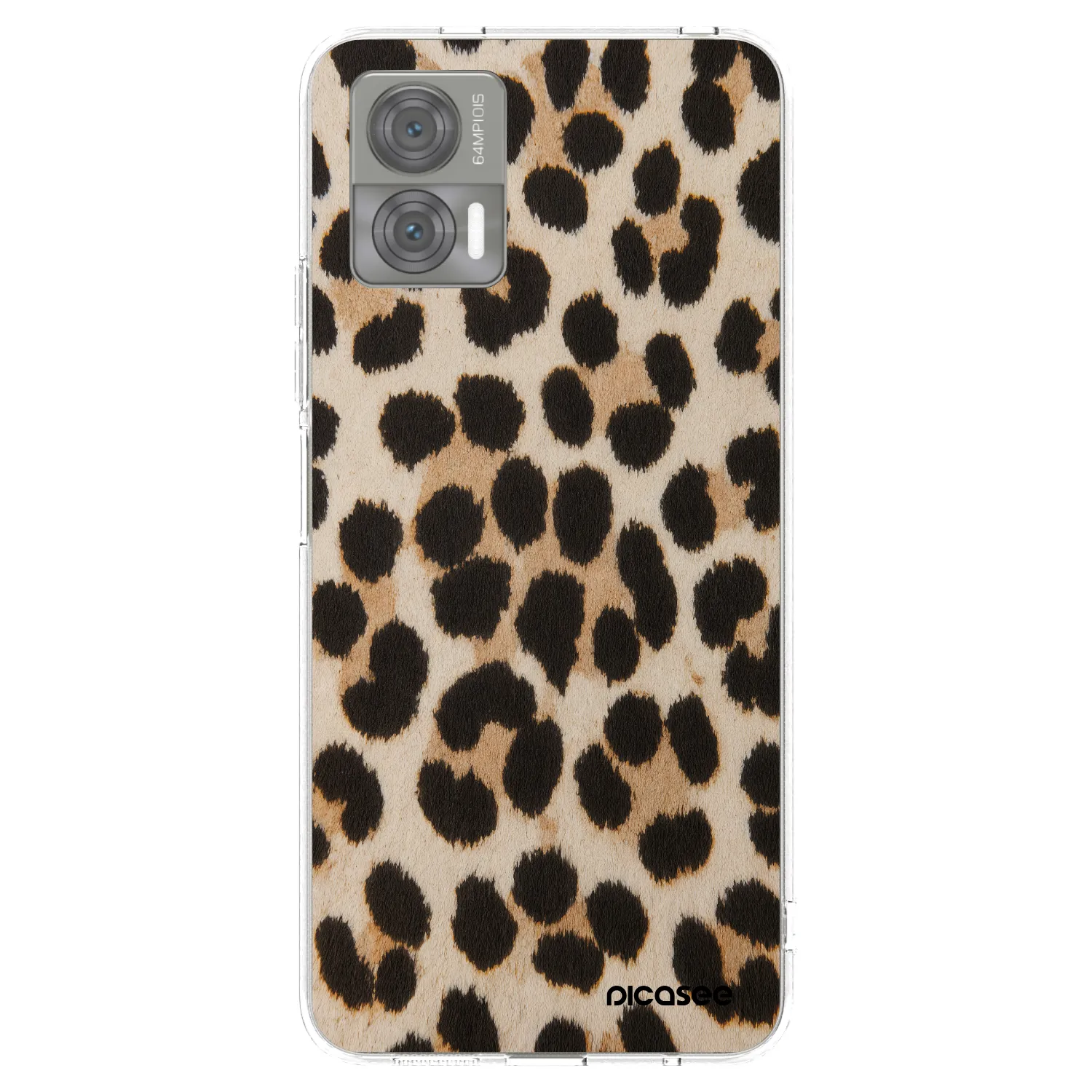Picasee silikonska prozirna maskica za Motorola Edge 30 Neo - Brown Tiger