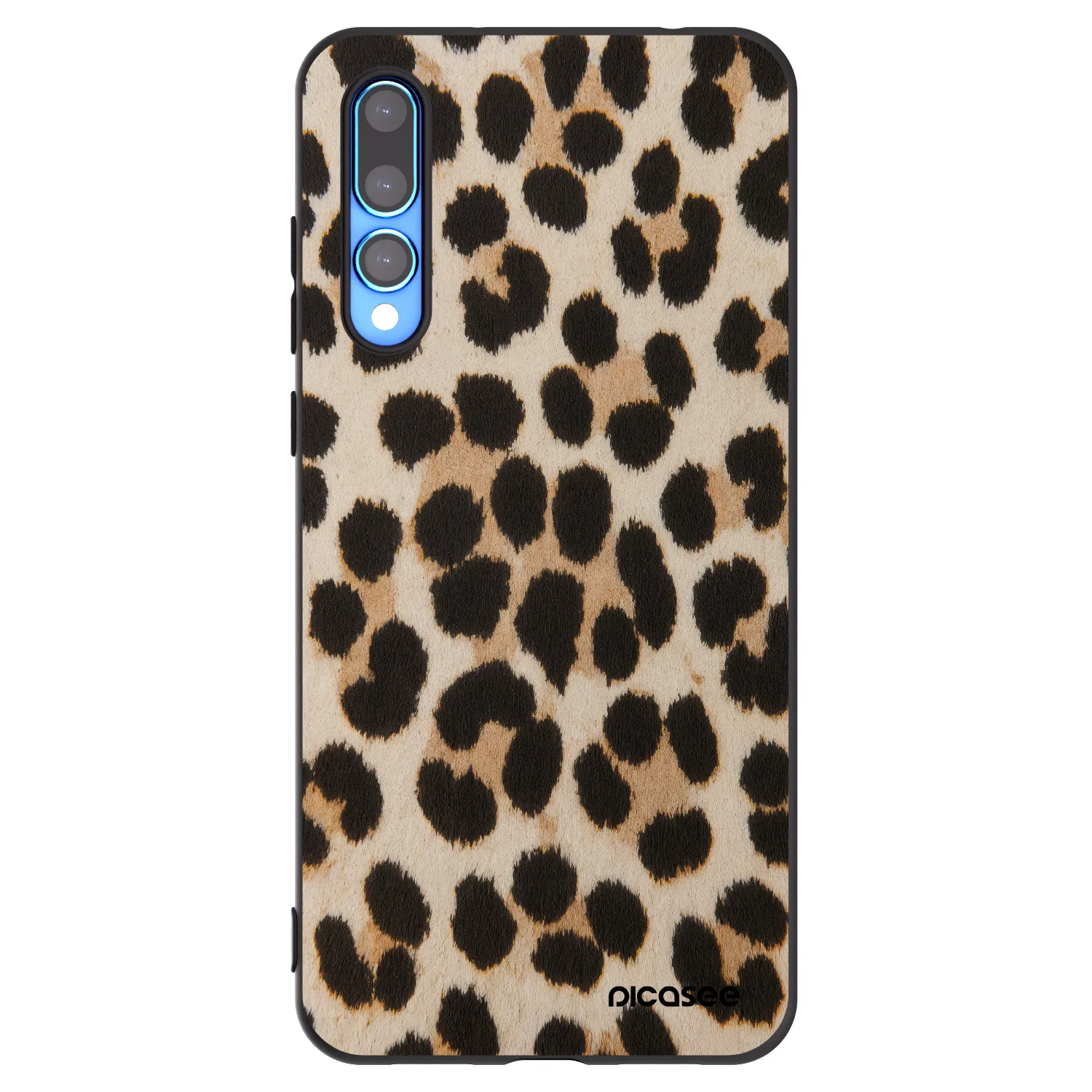 Picasee crna silikonska maskica za Huawei P20 Pro - Brown Tiger