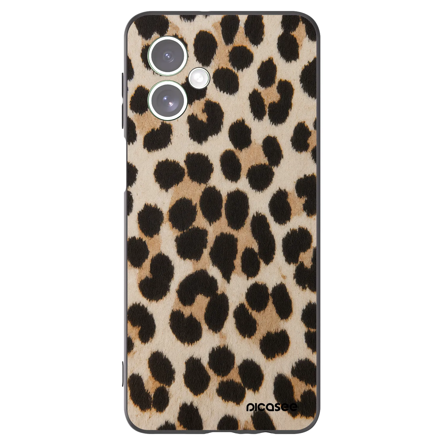 Picasee crna silikonska maskica za Motorola Moto G54 5G - Brown Tiger