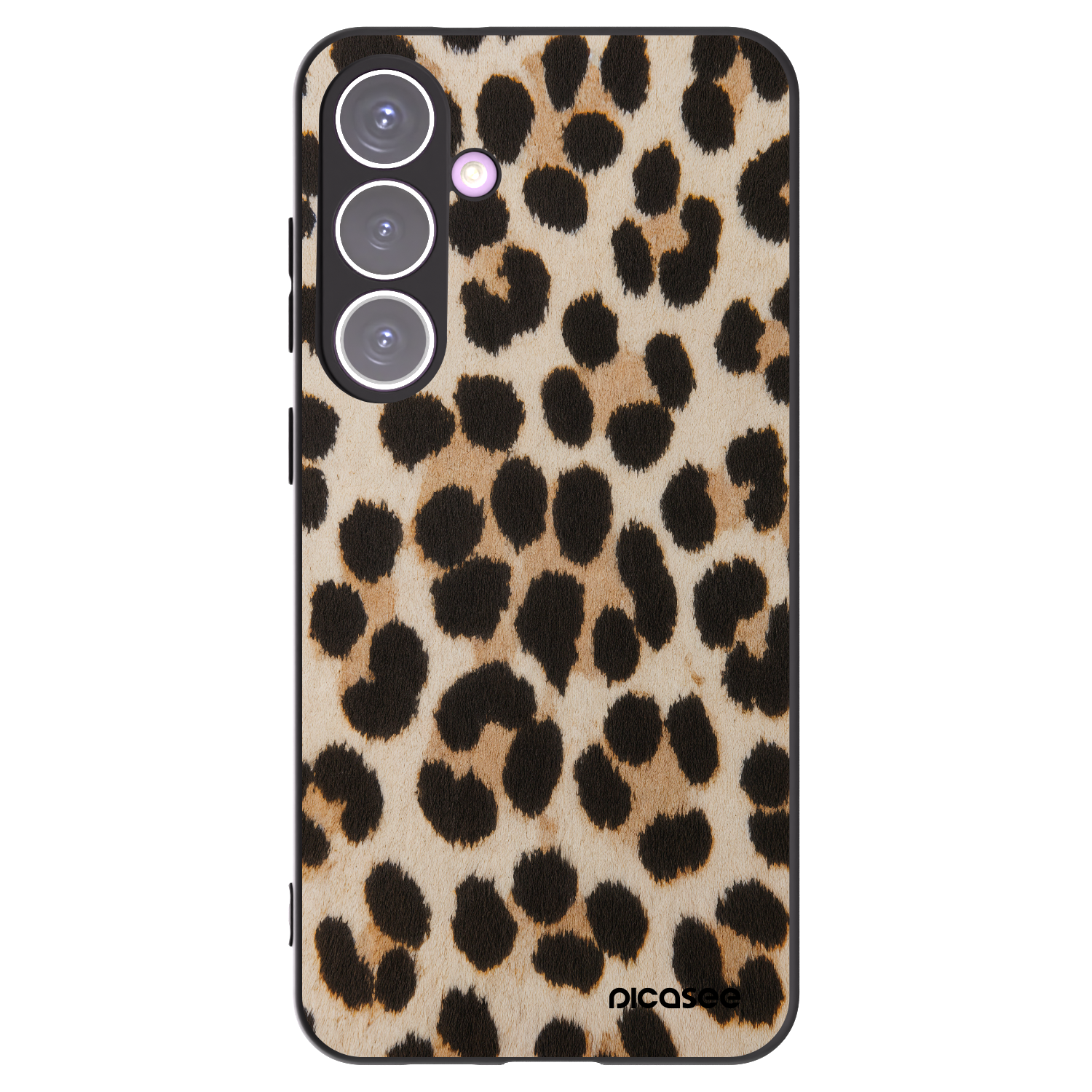Picasee crna silikonska maskica za Samsung Galaxy S24+ S926B 5G - Brown Tiger