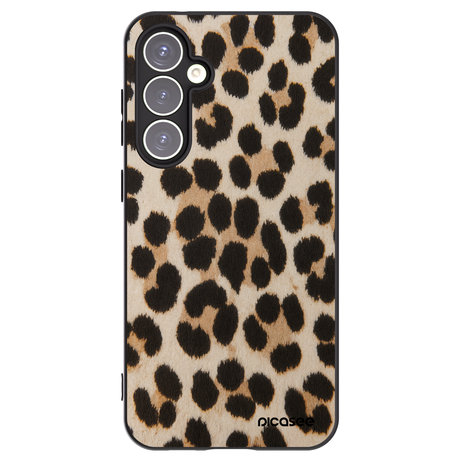 Picasee crna silikonska maskica za Samsung Galaxy S23 FE S711B - Brown Tiger
