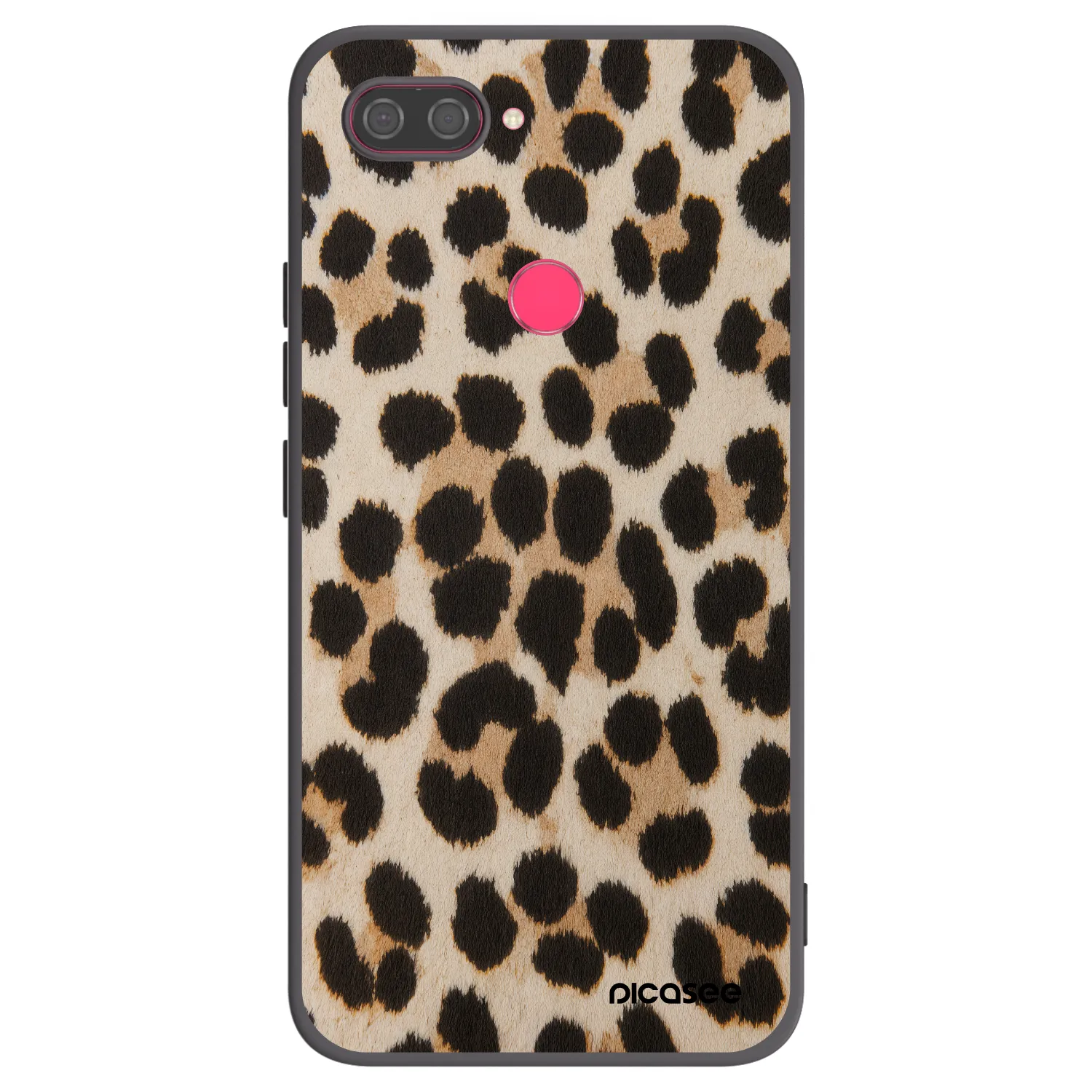 Picasee crna silikonska maskica za Xiaomi Mi 8 Lite - Brown Tiger