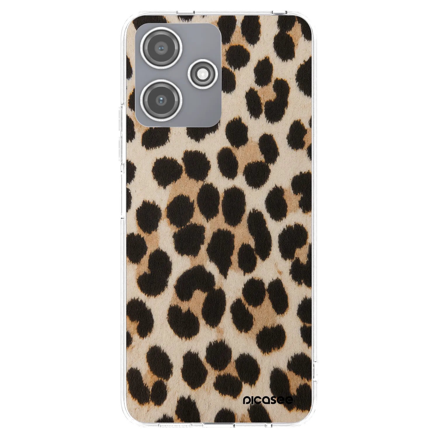 Picasee silikonska prozirna maskica za Xiaomi Redmi 12 5G - Brown Tiger