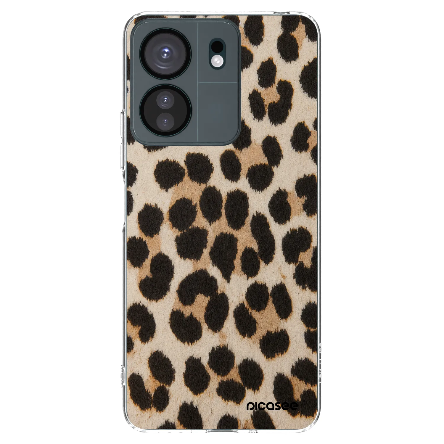 Picasee silikonska prozirna maskica za Xiaomi Redmi 13C 4G - Brown Tiger