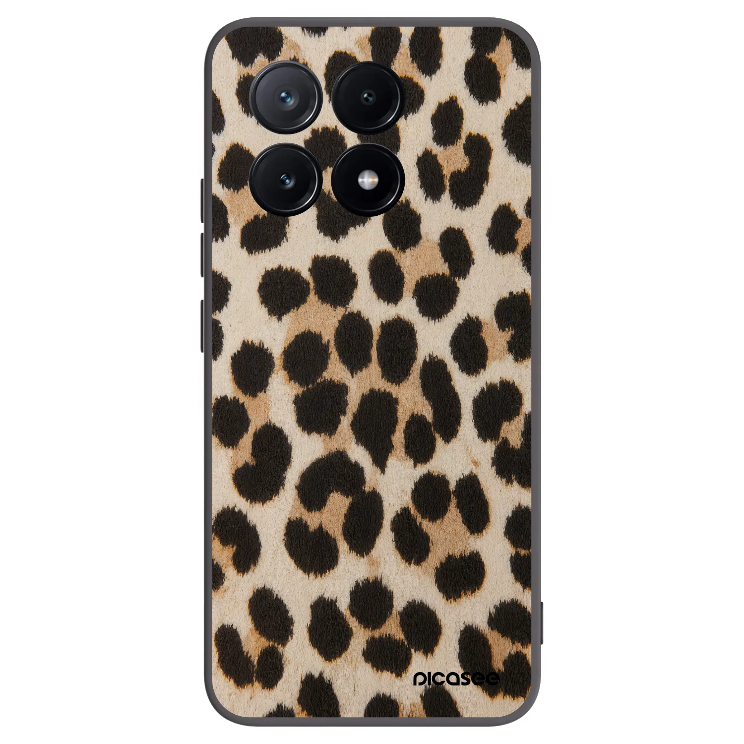 Picasee crna silikonska maskica za Xiaomi Poco X6 Pro - Brown Tiger