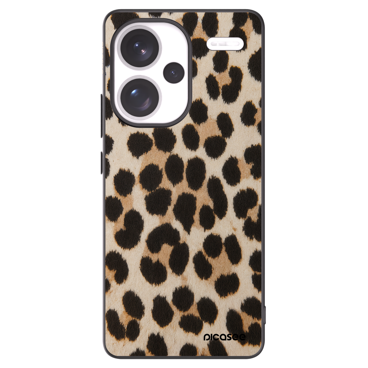 Picasee crna silikonska maskica za Xiaomi Redmi Note 13 Pro+ 5G - Brown Tiger