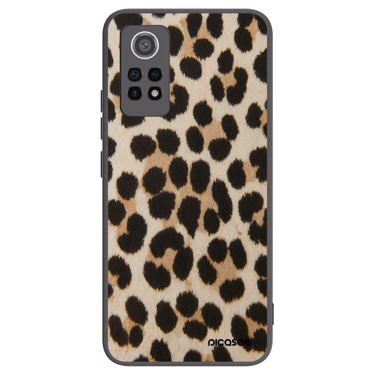 Picasee crna silikonska maskica za Xiaomi Redmi Note 12 Pro 4G - Brown Tiger