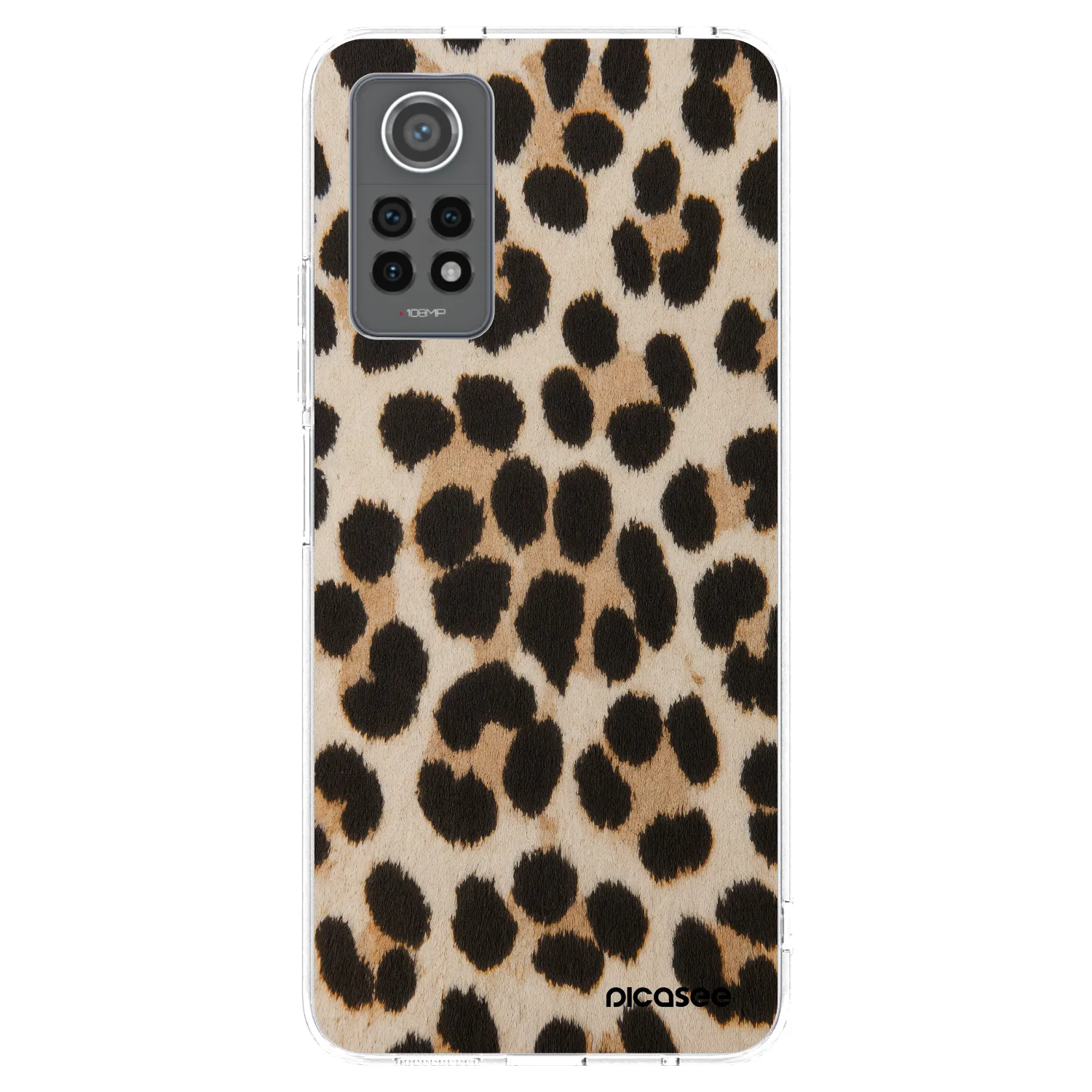 Picasee silikonska prozirna maskica za Xiaomi Redmi Note 12 Pro 4G - Brown Tiger