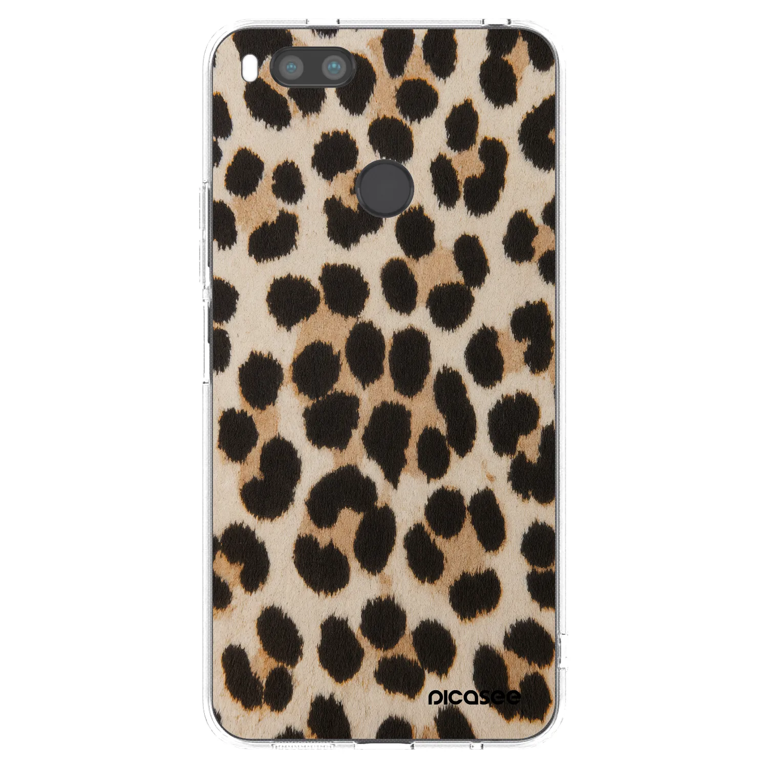 Picasee silikonska prozirna maskica za Xiaomi Mi A1 Global - Brown Tiger