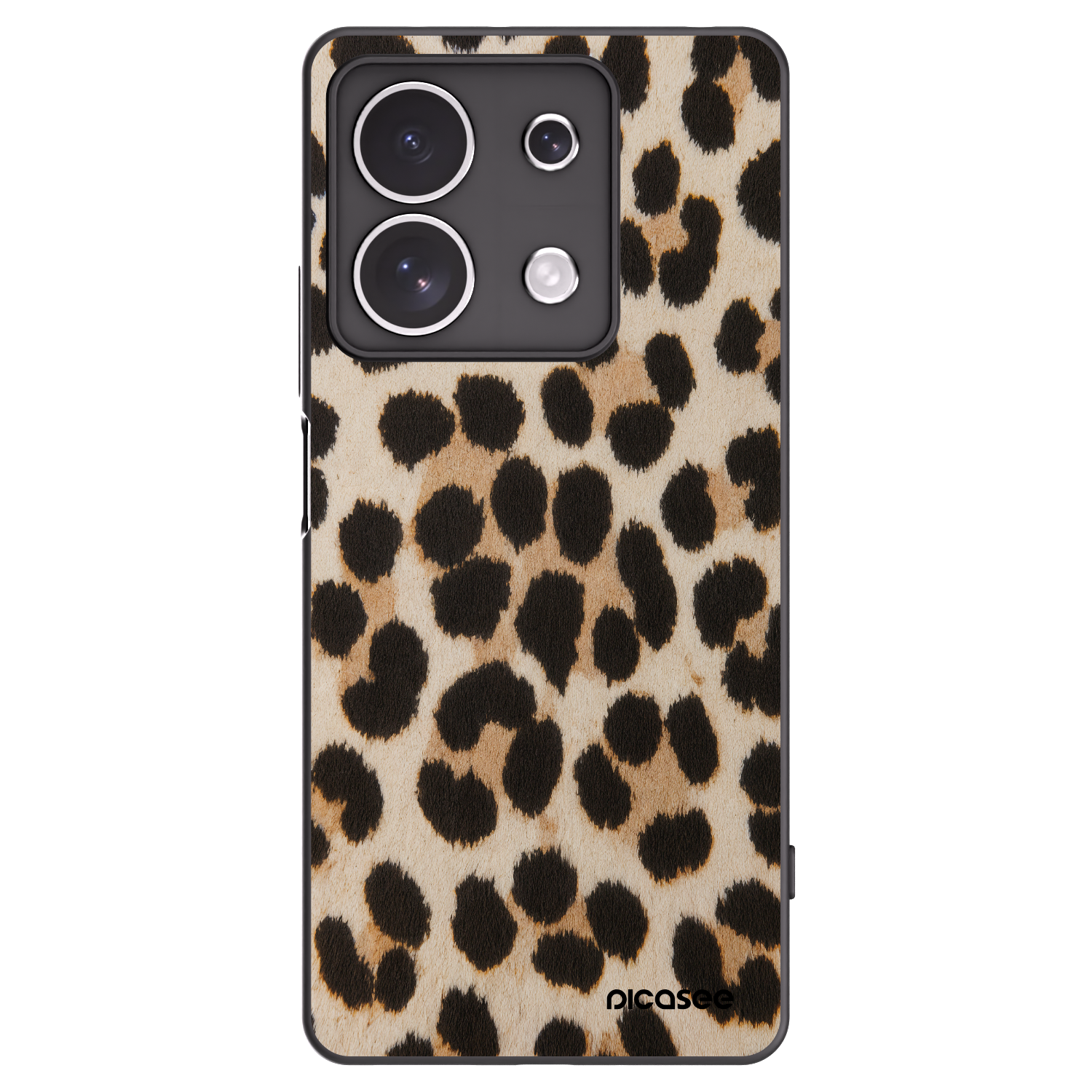 Picasee crna silikonska maskica za Xiaomi Redmi Note 13 4G - Brown Tiger
