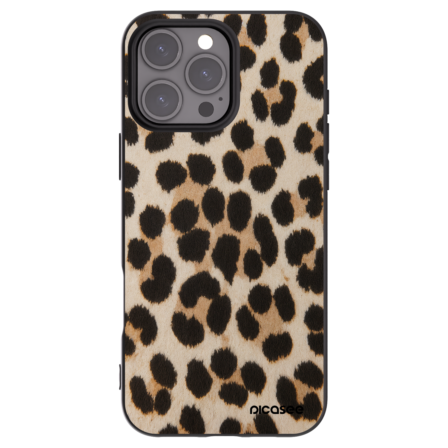 Picasee crna silikonska maskica za Apple iPhone 16 Pro Max - Brown Tiger
