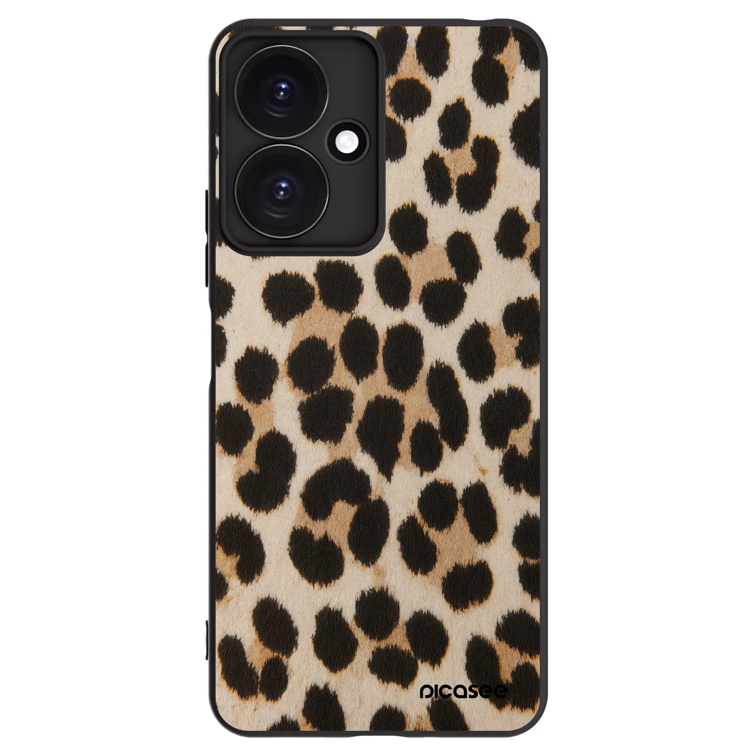 Picasee crna silikonska maskica za Xiaomi Redmi 13C 5G - Brown Tiger