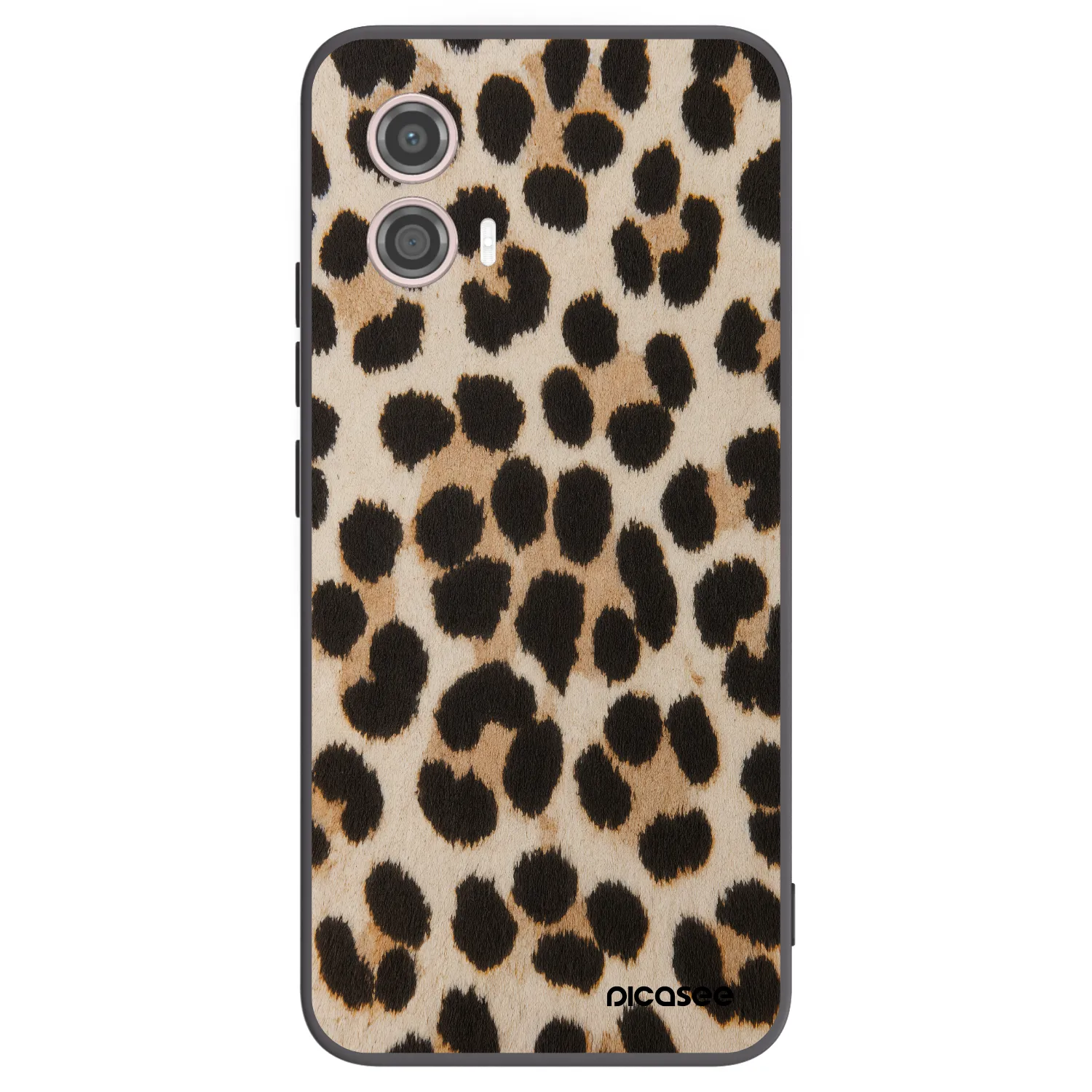 Picasee crna silikonska maskica za Motorola Moto G53 5G - Brown Tiger