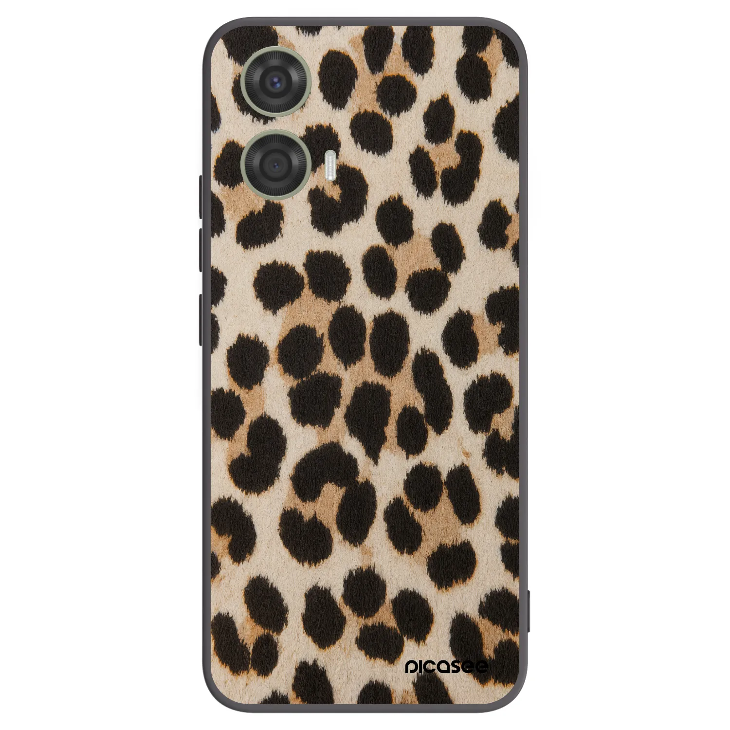 Picasee crna silikonska maskica za Motorola Moto G24 - Brown Tiger