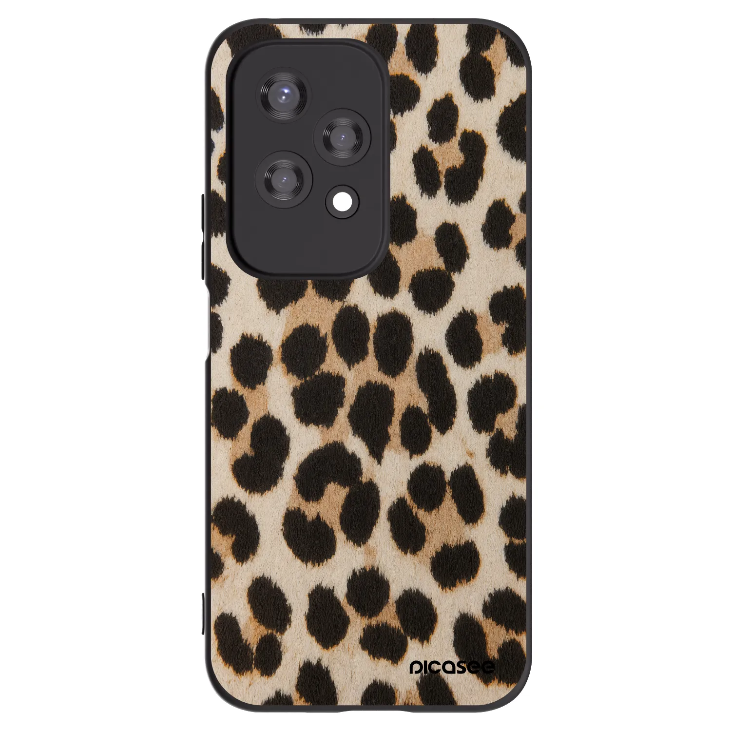 Picasee crna silikonska maskica za Honor 200 Lite - Brown Tiger