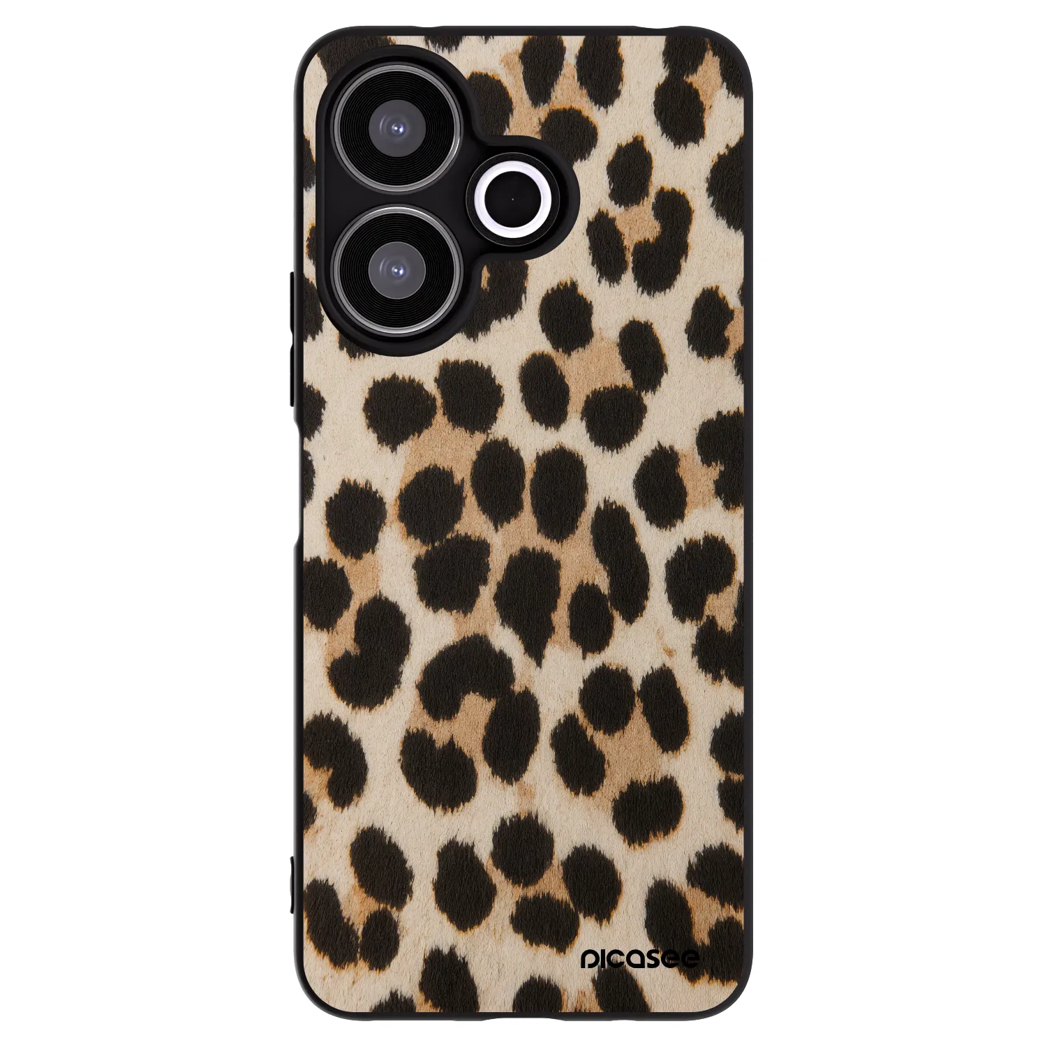 Picasee crna silikonska maskica za Xiaomi Redmi 13 4G - Brown Tiger