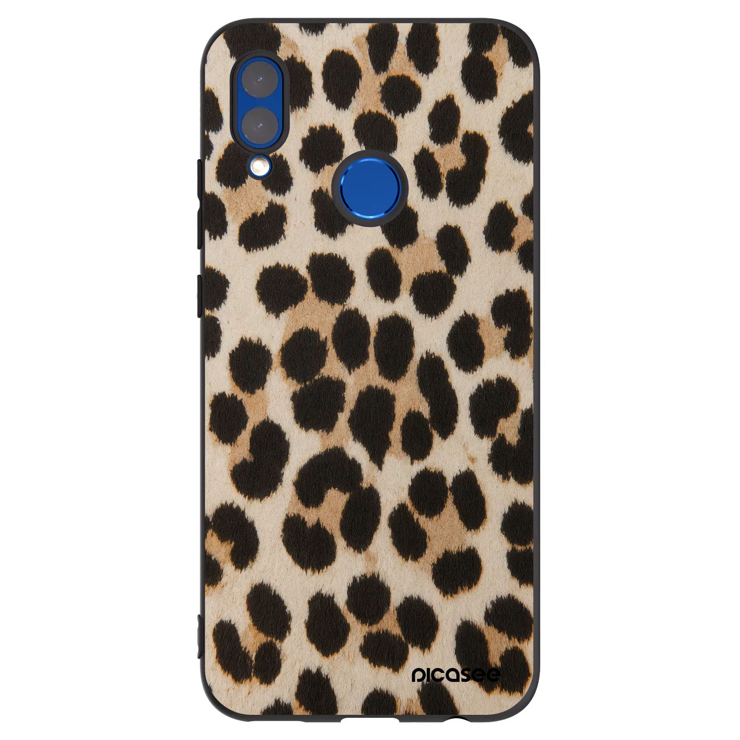 Picasee crna silikonska maskica za Honor 10 Lite - Brown Tiger