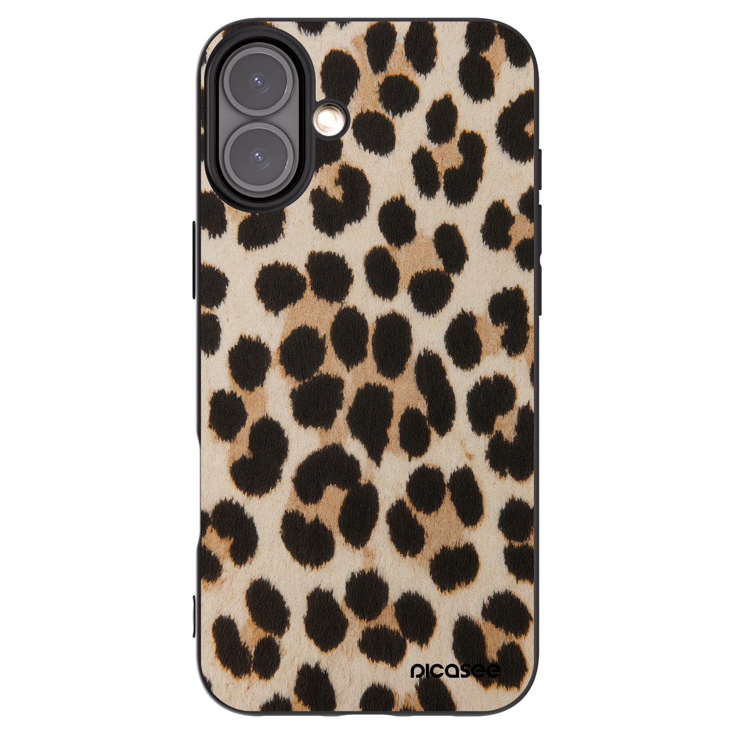 Picasee crna silikonska maskica za Apple iPhone 16 Plus - Brown Tiger