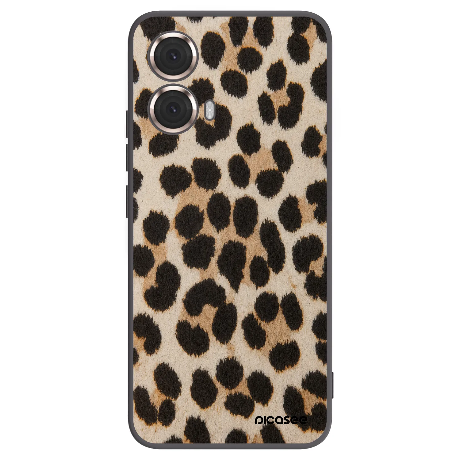 Picasee crna silikonska maskica za Motorola Moto G85 - Brown Tiger