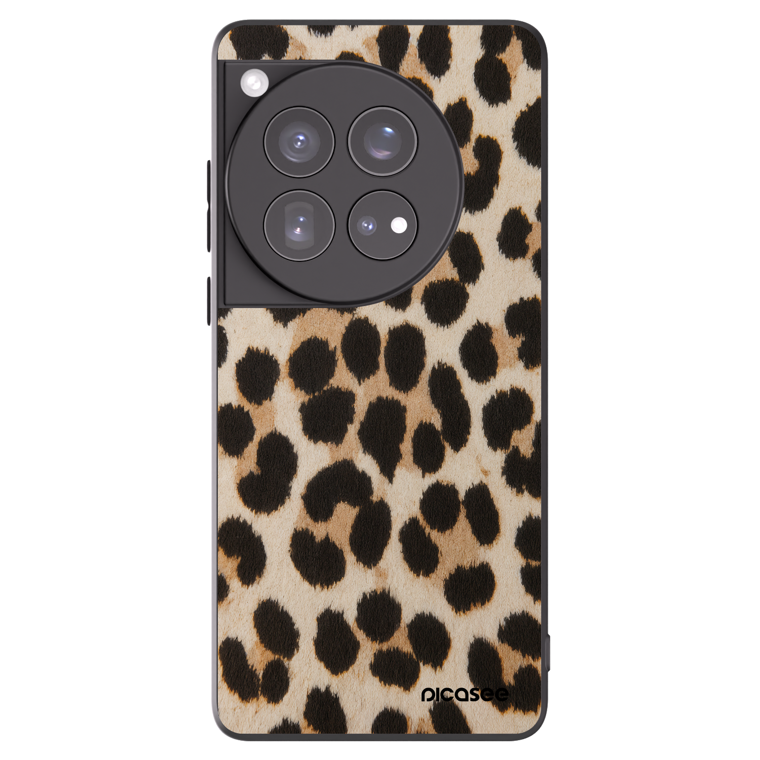 Picasee crna silikonska maskica za OnePlus 12 5G - Brown Tiger