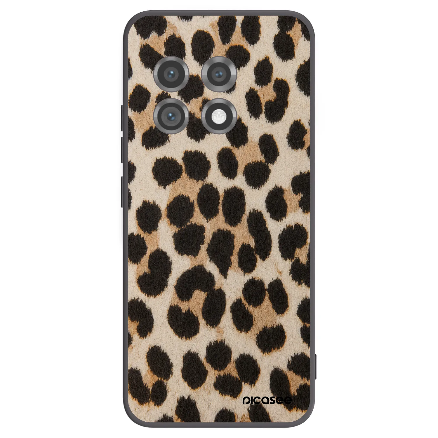 Picasee crna silikonska maskica za OnePlus 11 5G - Brown Tiger