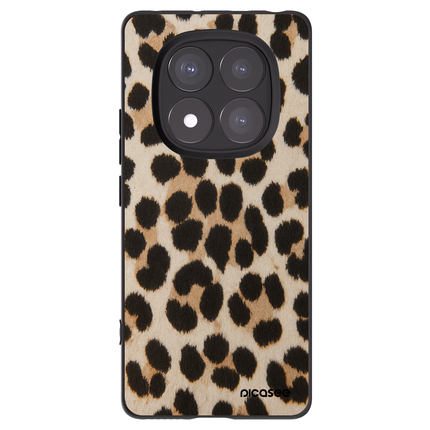 Picasee crna silikonska maskica za Xiaomi Redmi Note 14 Pro+ 5G - Brown Tiger