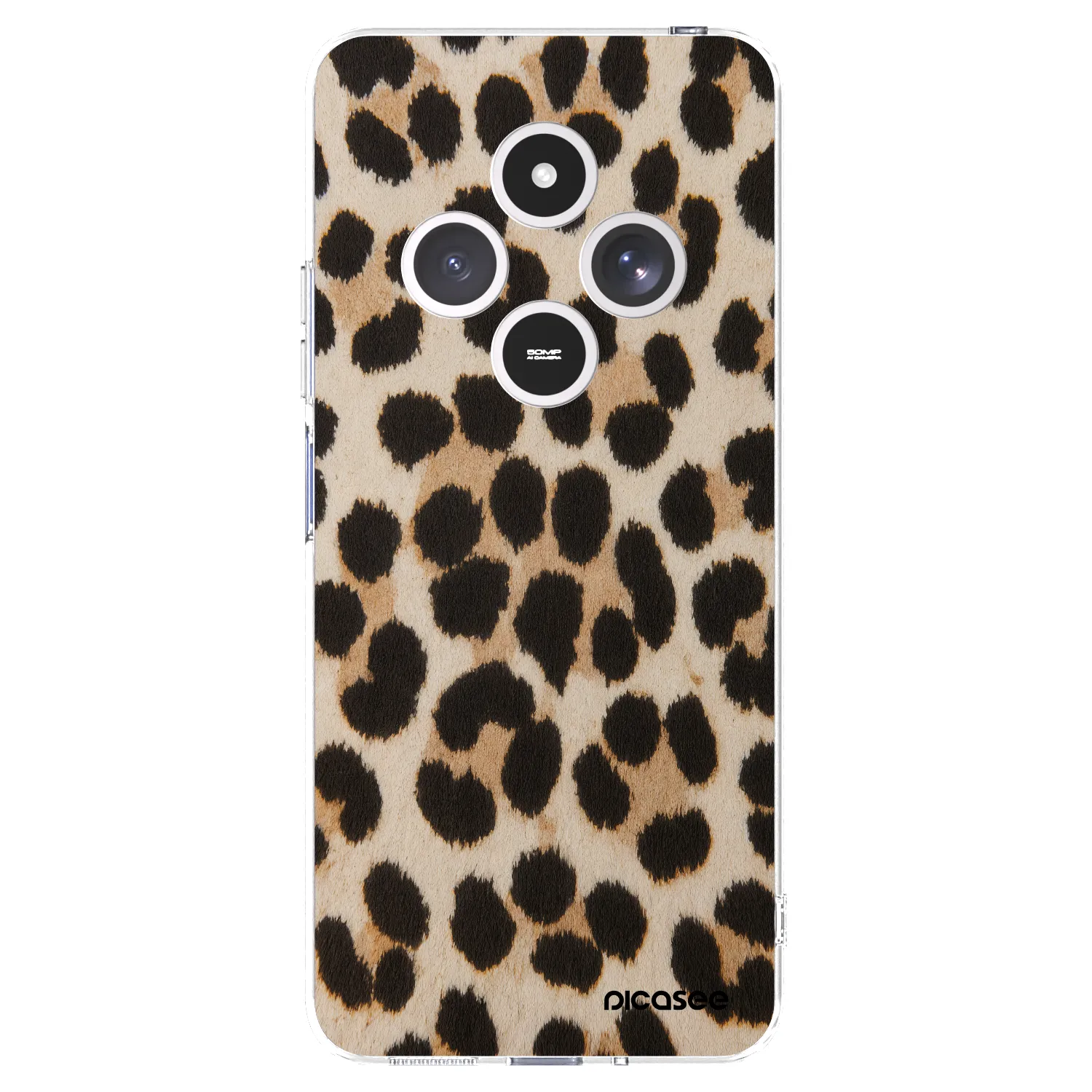 Picasee silikonska prozirna maskica za Xiaomi Redmi 14C - Brown Tiger