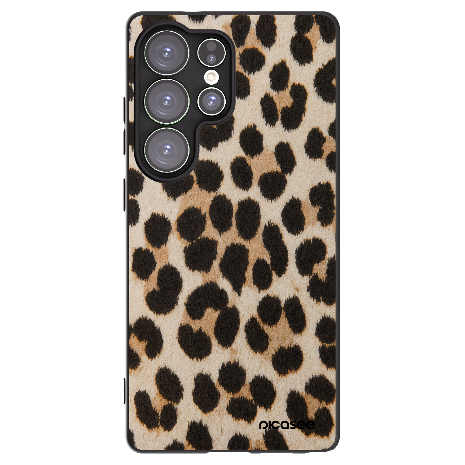 Picasee crna silikonska maskica za Samsung Galaxy S25 Ultra 5G - Brown Tiger