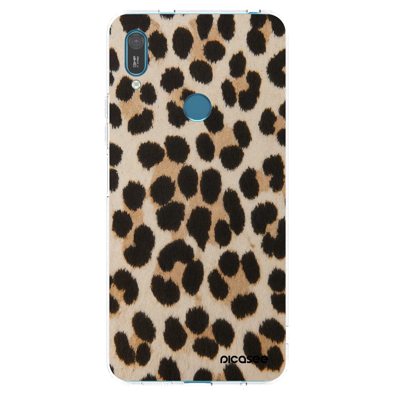 Picasee silikonska prozirna maskica za Huawei Y7 2019 - Brown Tiger