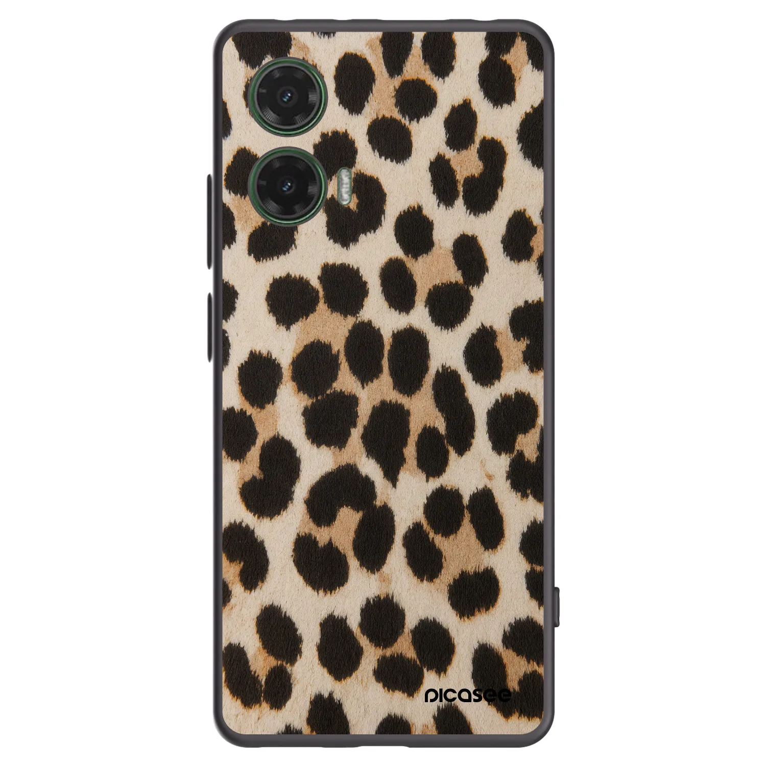 Picasee crna silikonska maskica za Motorola Moto G35 5G - Brown Tiger