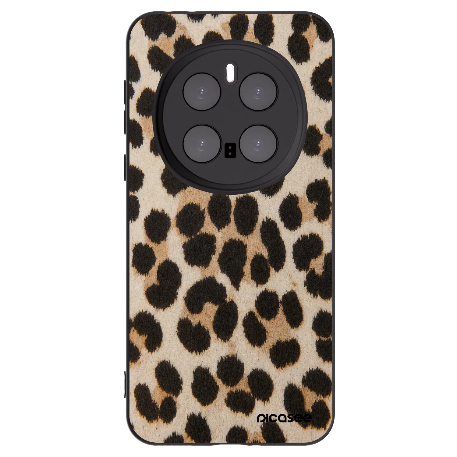 Picasee crna silikonska maskica za Honor Magic7 Pro 5G - Brown Tiger