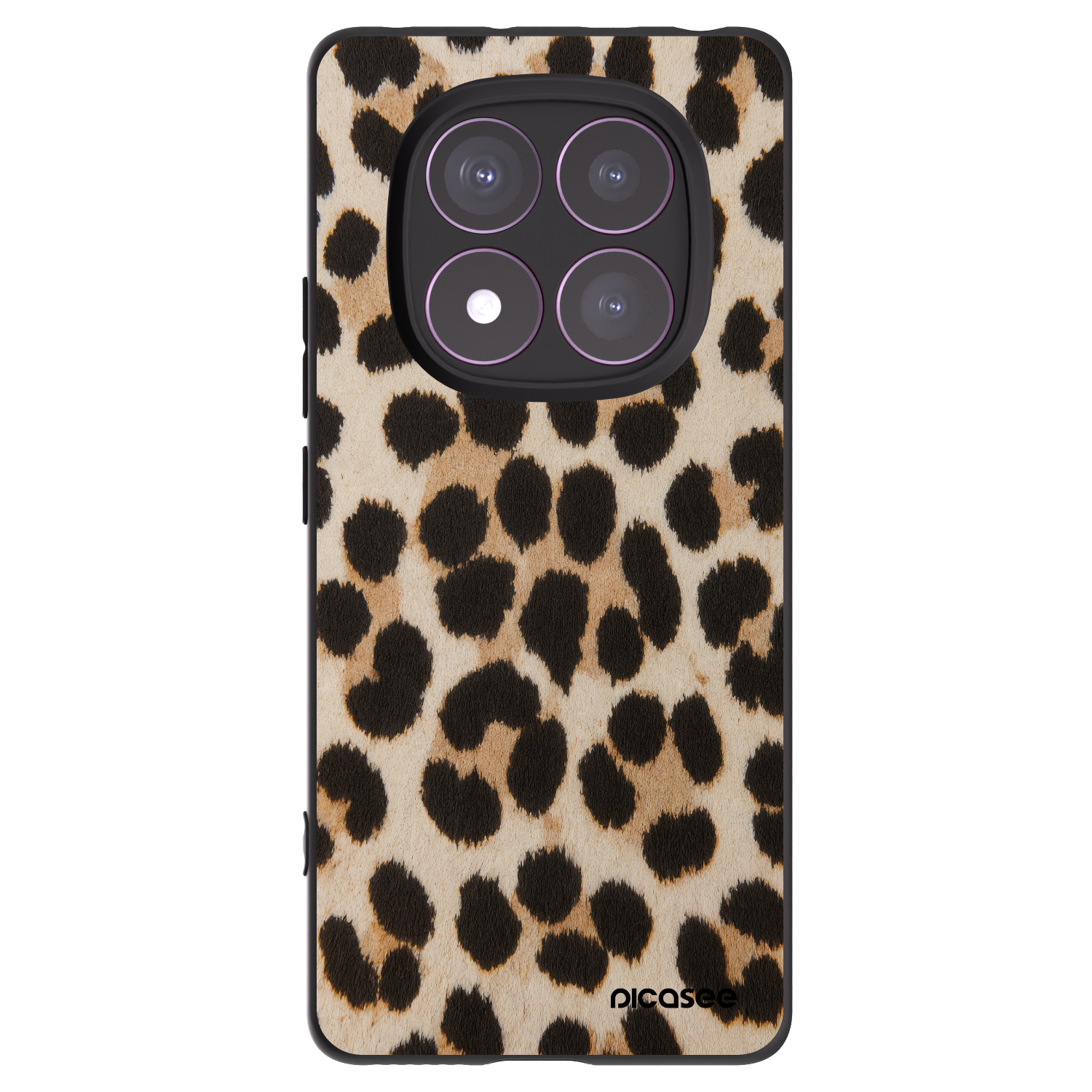 Picasee crna silikonska maskica za Xiaomi Redmi Note 14 Pro 4G - Brown Tiger
