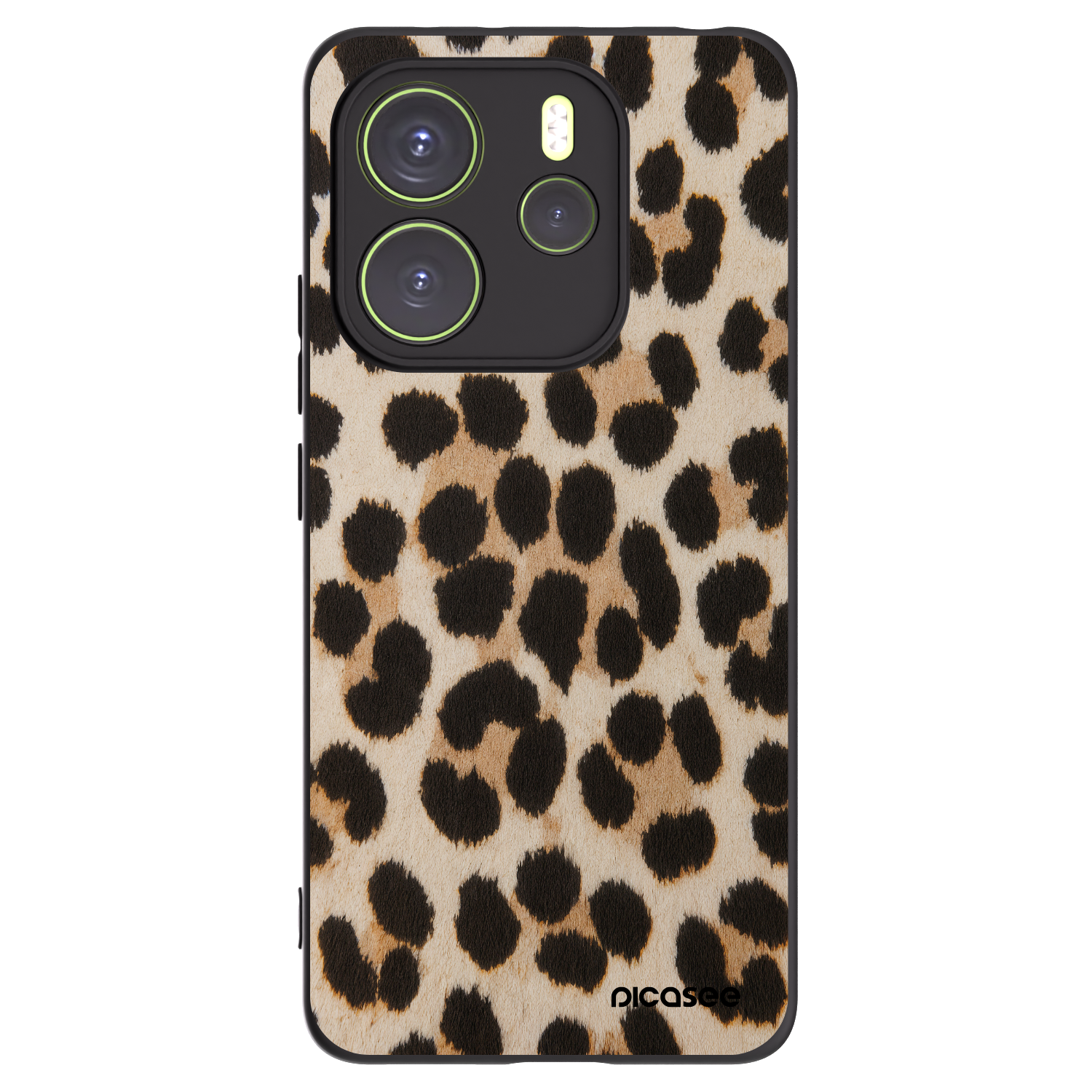 Picasee crna silikonska maskica za Xiaomi Redmi Note 14 4G - Brown Tiger
