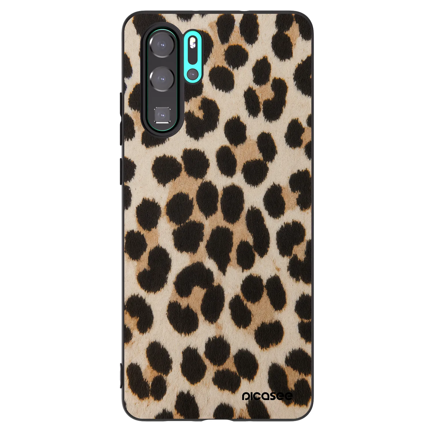 Picasee crna silikonska maskica za Huawei P30 Pro - Brown Tiger