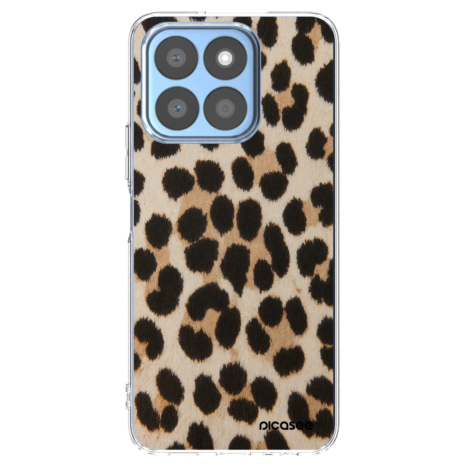 Picasee silikonska prozirna maskica za Honor X8c - Brown Tiger