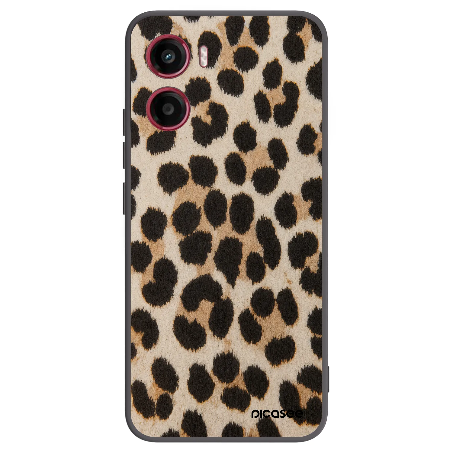 Picasee crna silikonska maskica za Motorola Moto G05 - Brown Tiger