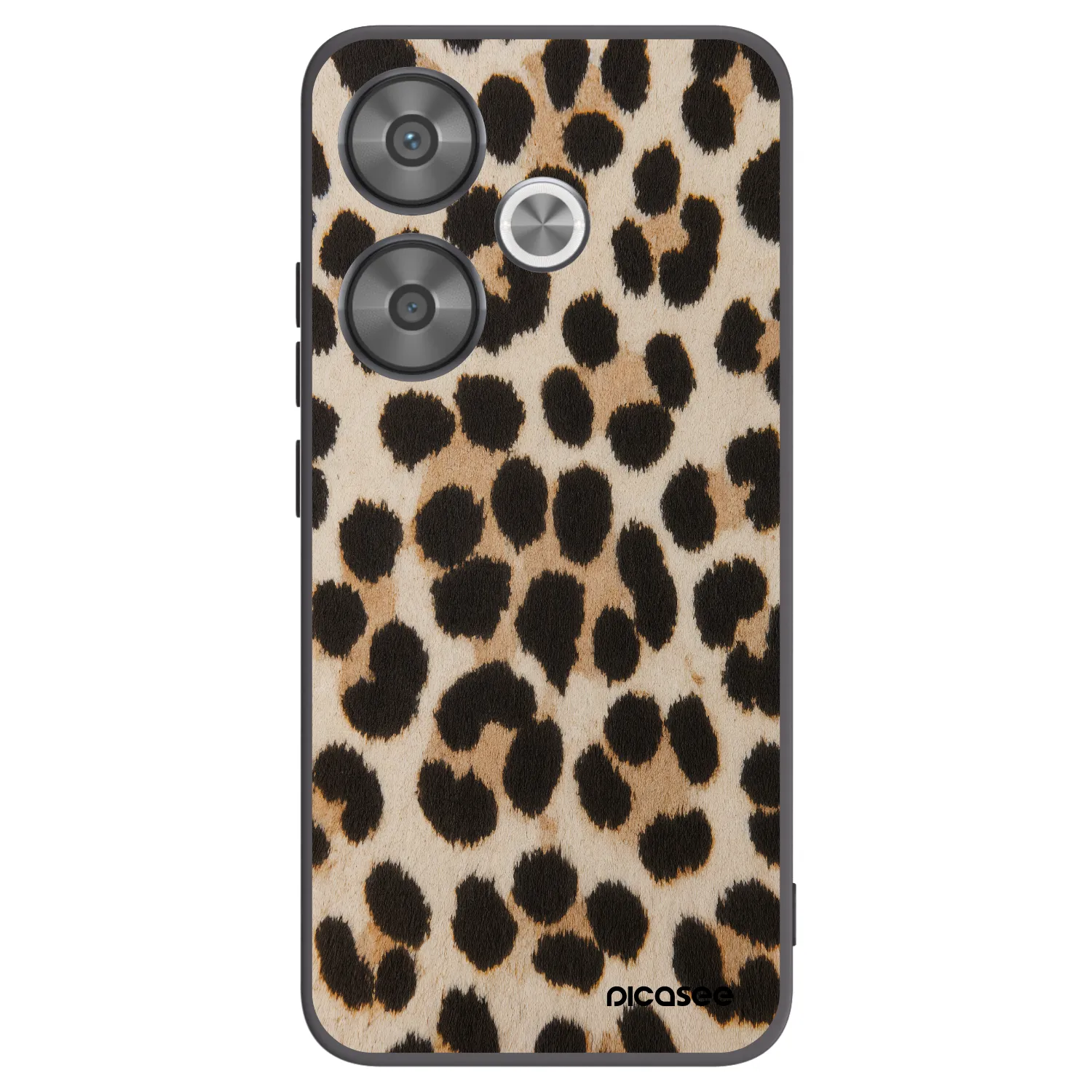 Picasee crna silikonska maskica za Xiaomi Poco F6 - Brown Tiger